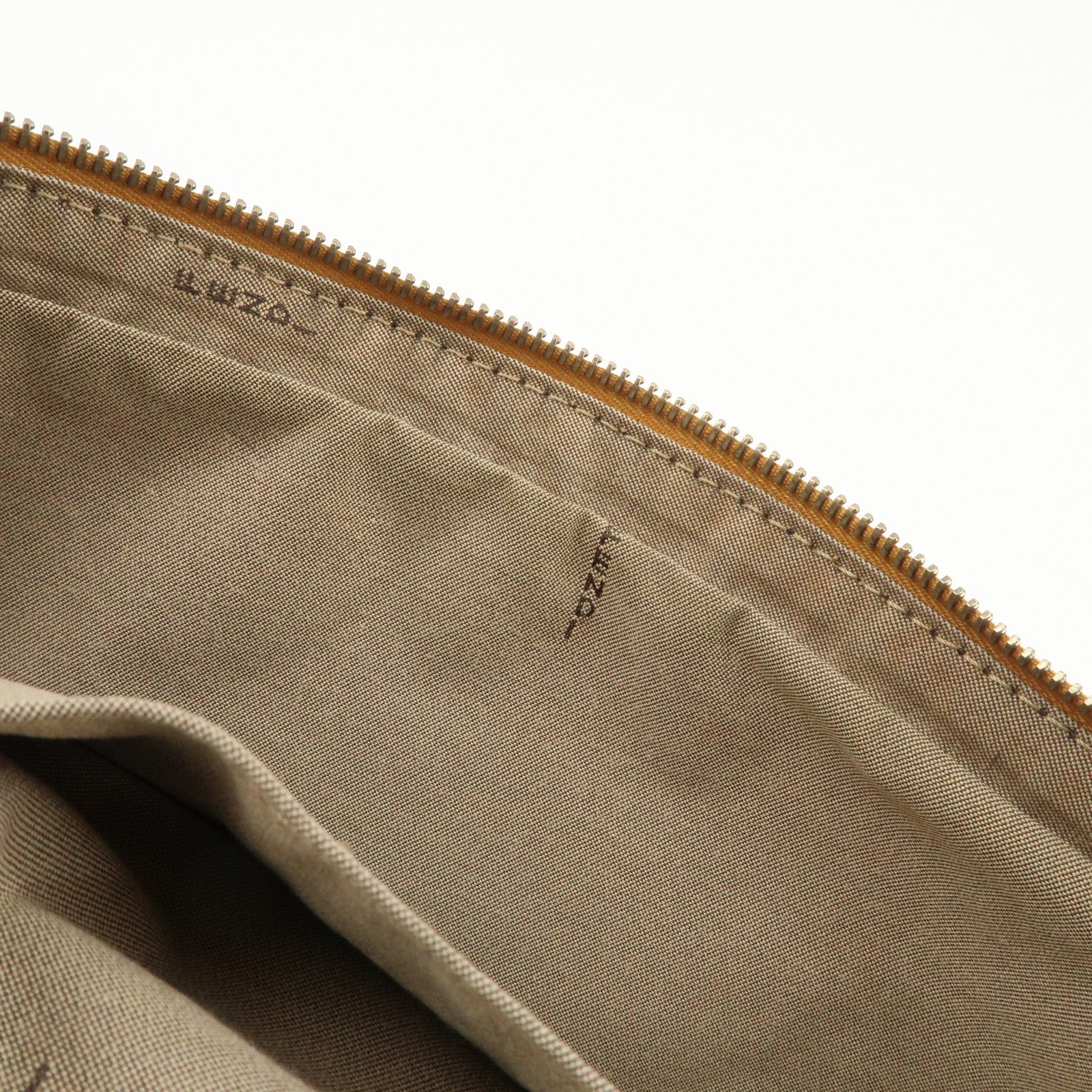 FENDI Zucchino Canvas Shoulder Bag Shoulder Bag Brown 8BN161