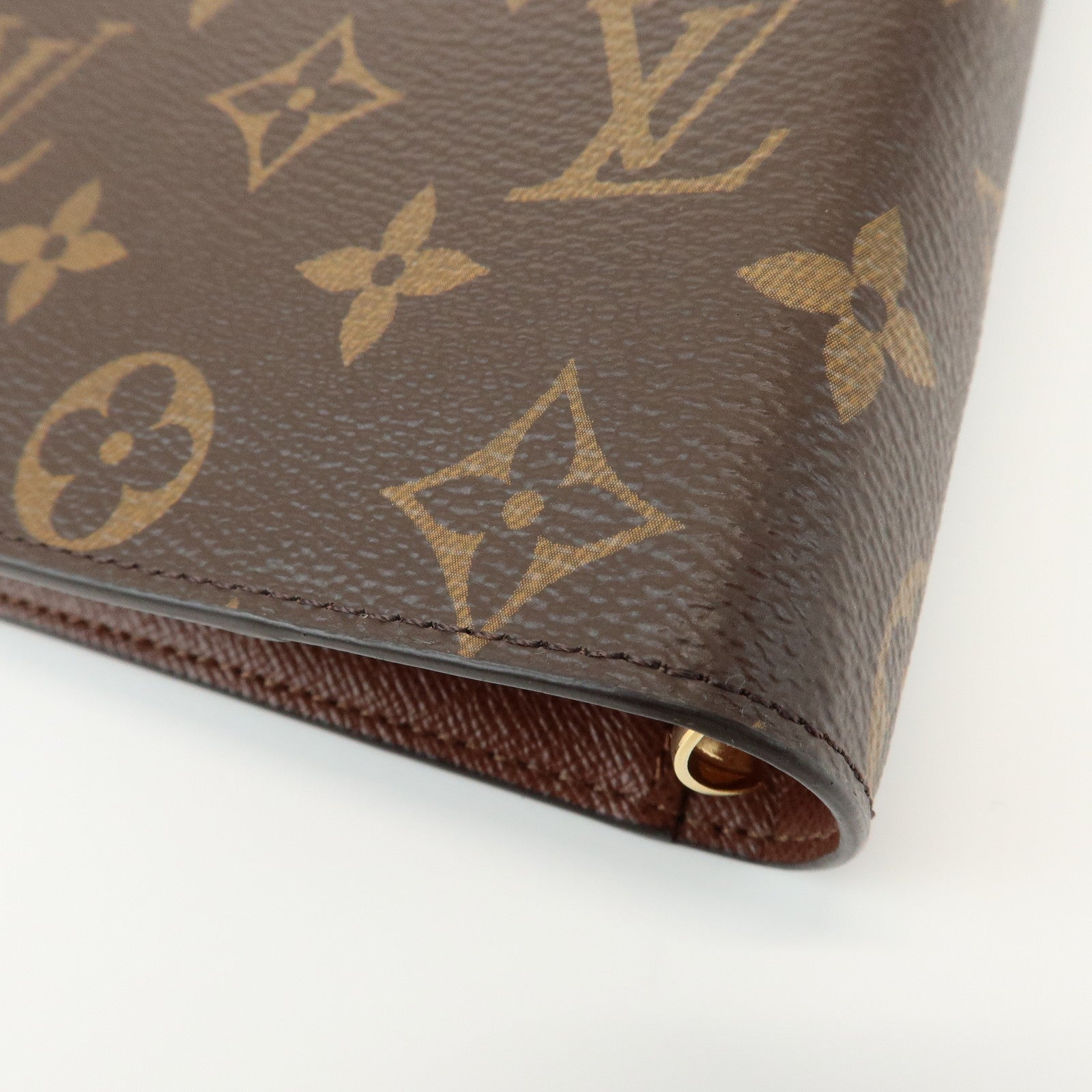 Louis Vuitton Monogram Agenda MM Planner Cover Brown R20004