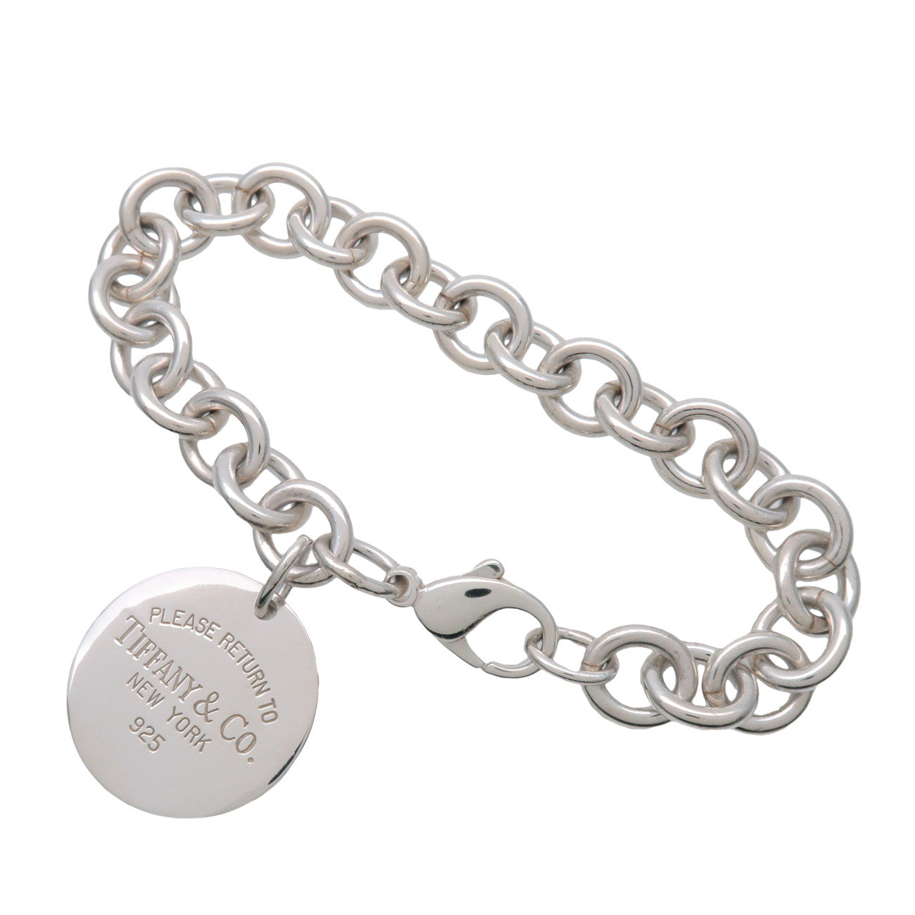 Tiffany & Co Return to Tiffany Round Tag Bracelet SV925 Silver