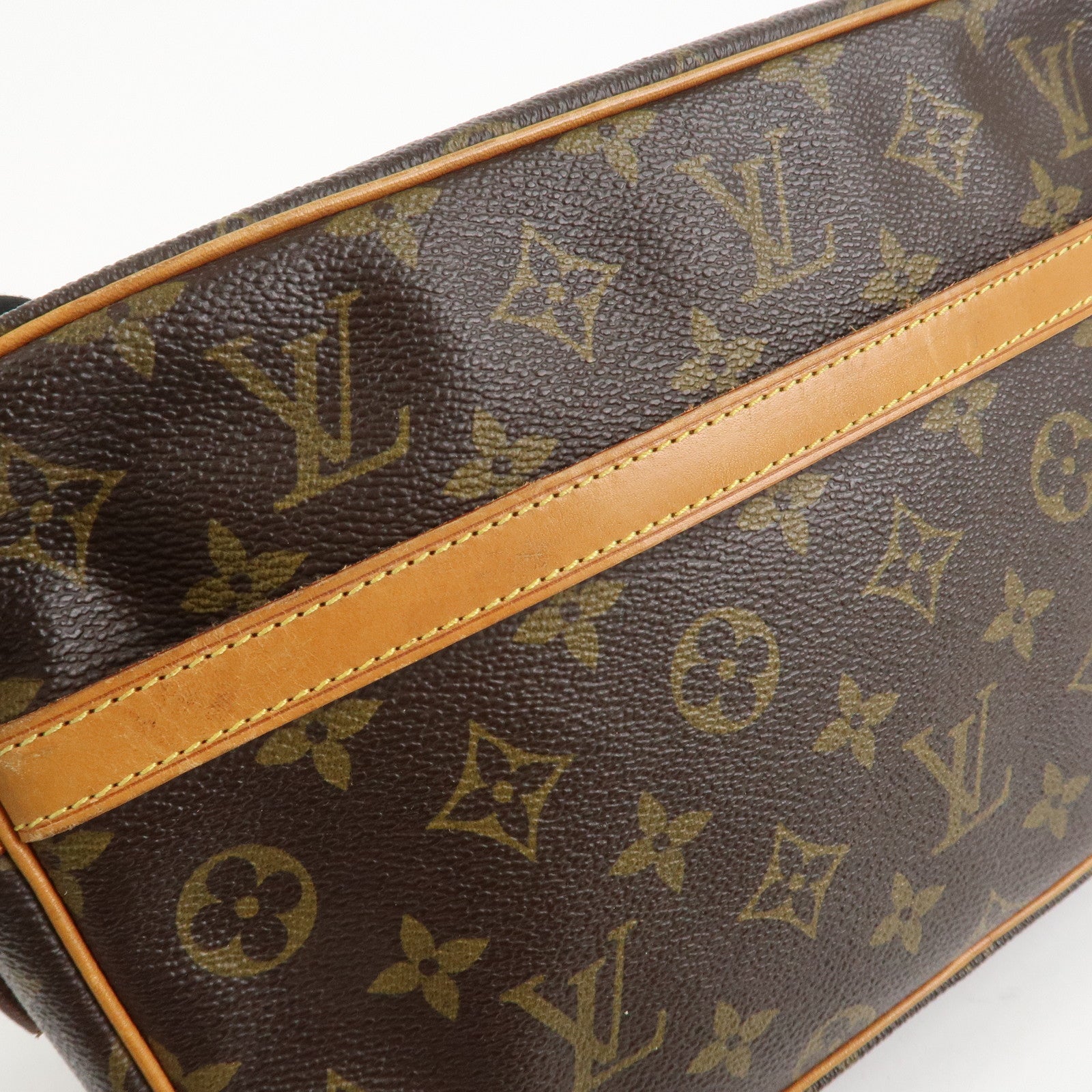 Louis Vuitton Monogram Compiegne 28 Pouch Clutch Bag Brown M51845 Used