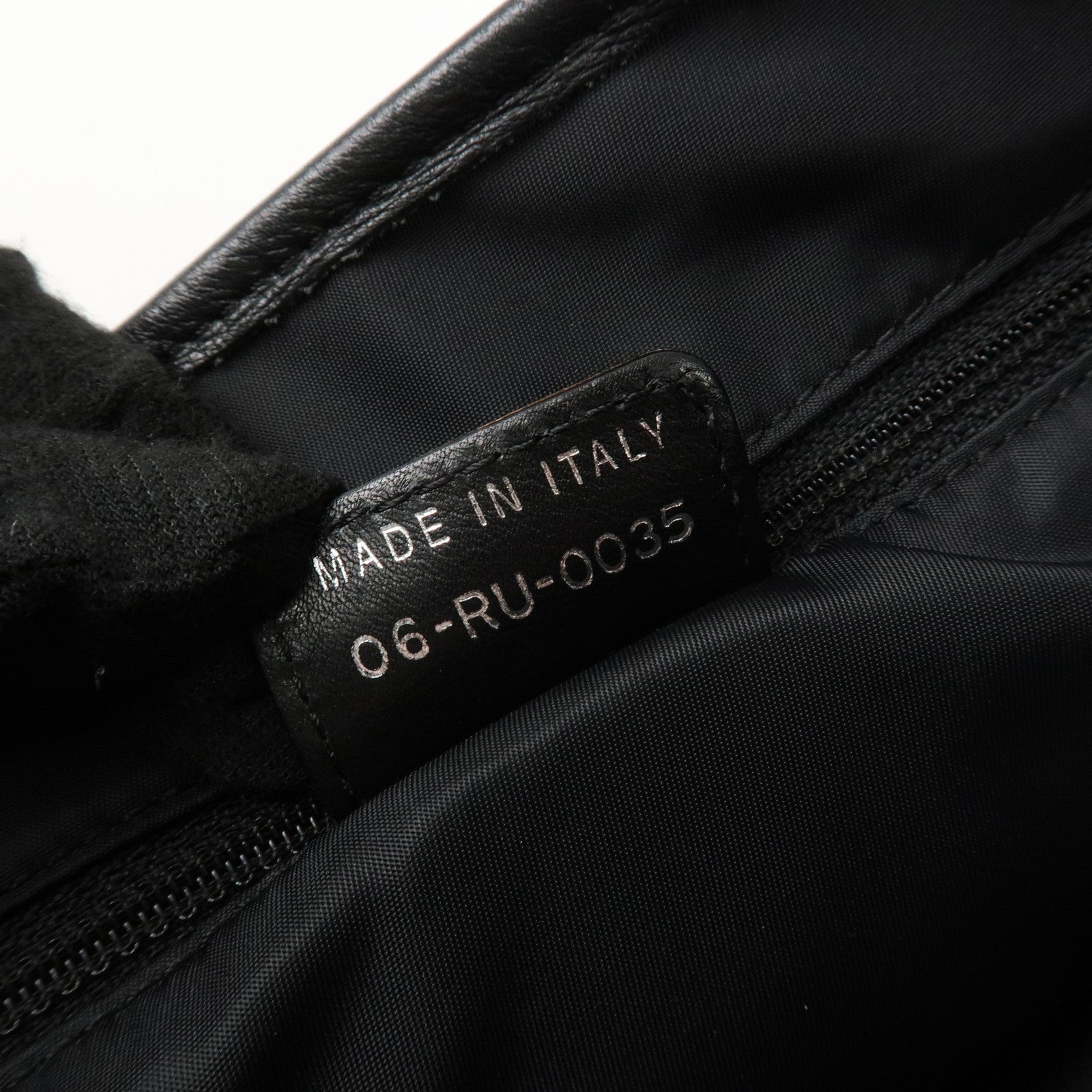 Christian Dior Trotter Leather Canvas Tote Bag Shoulder Bag Black Used