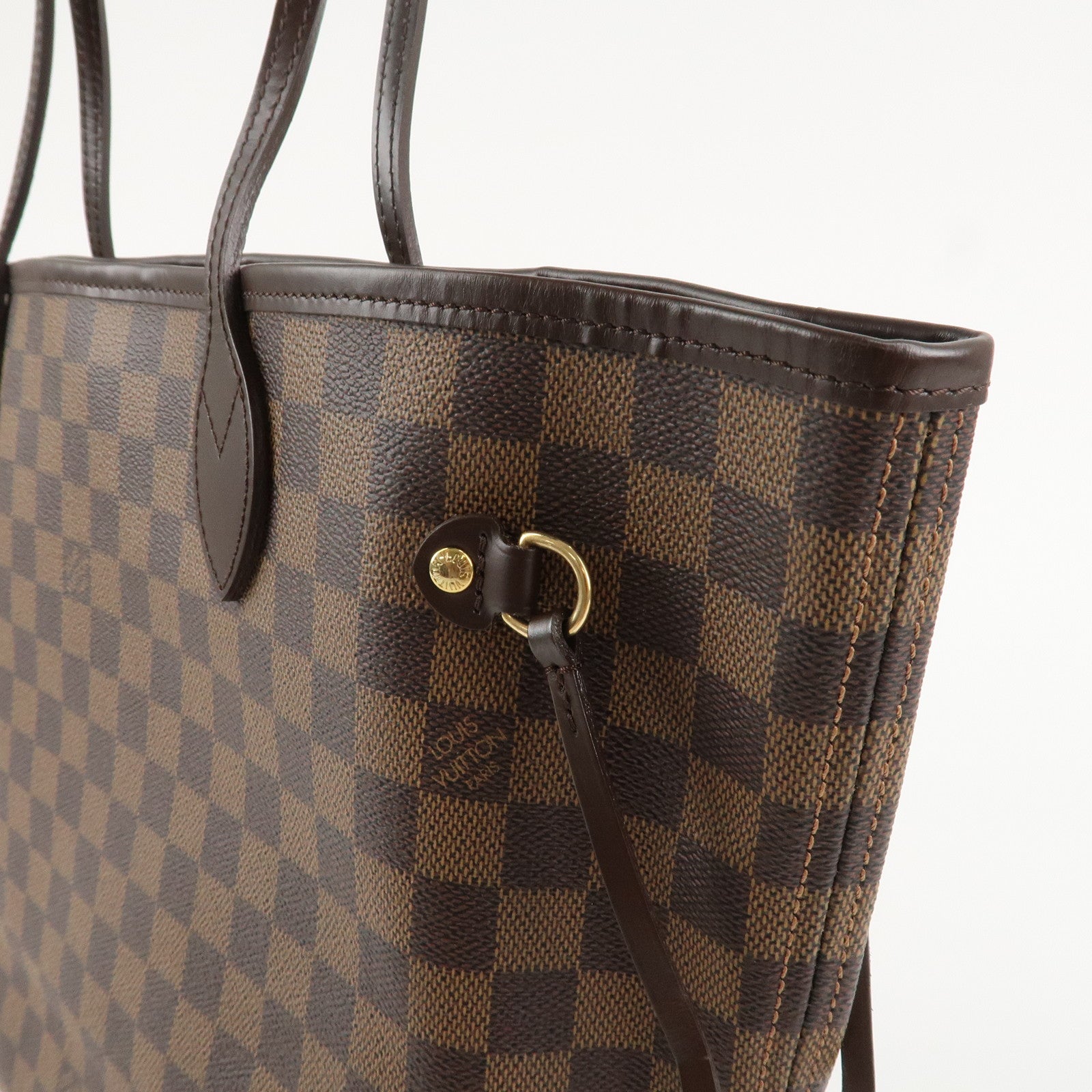Louis Vuitton Damier Neverfull MM Tote Bag Shoulder Bag N51105 Used