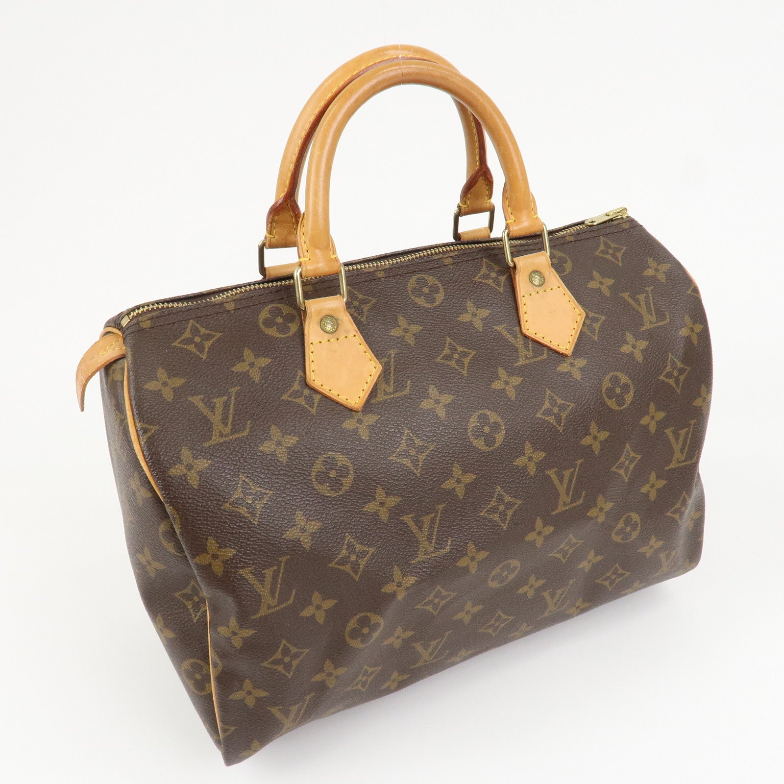 Louis Vuitton Monogram Speedy 30 Boston Bag Hand Bag Brown M41526