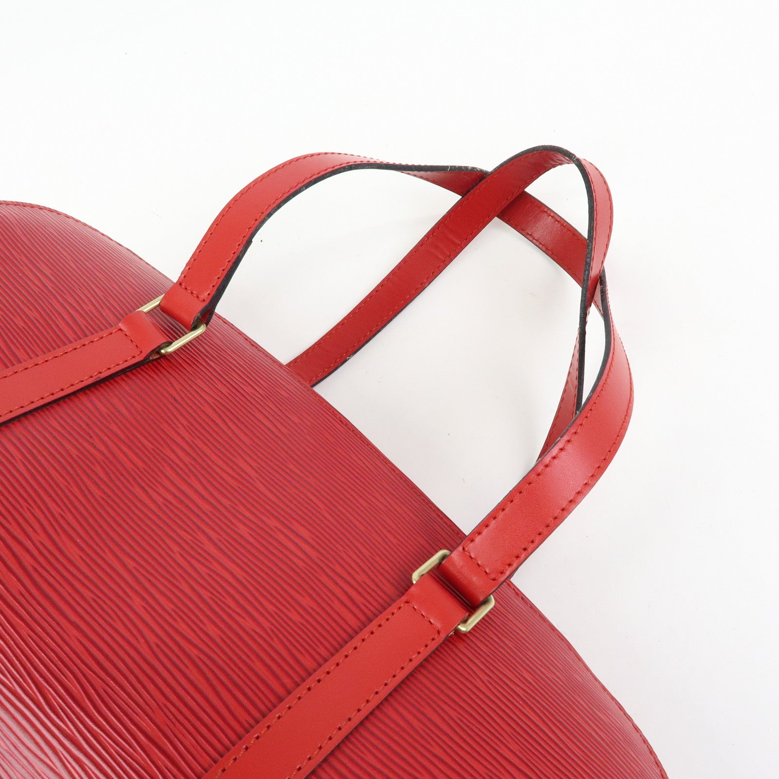 Louis Vuitton Epi Soufflot Hand Bag Castillian Red M52227