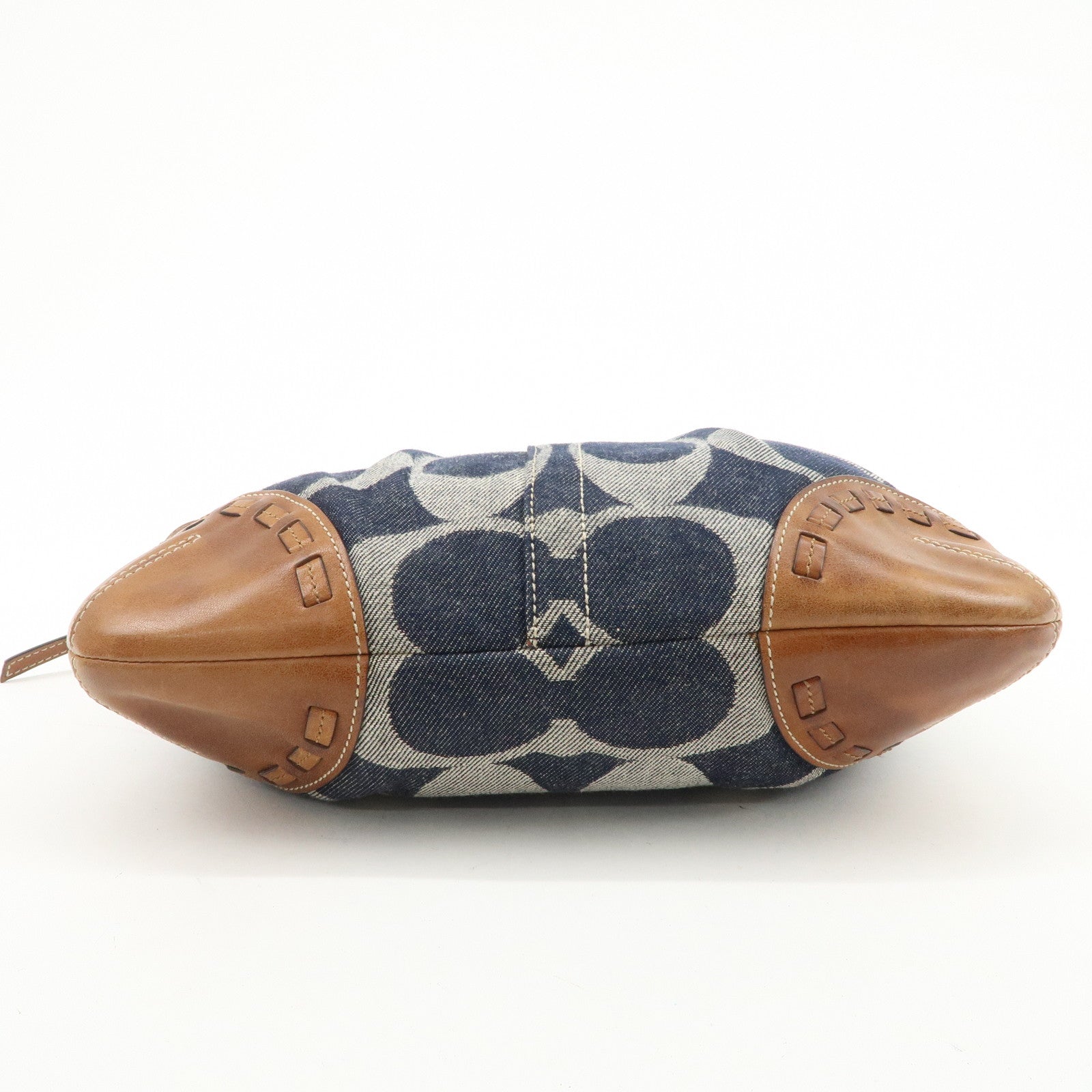 COACH Set of 3 Shoulder Bag Hand Bag Blue Brown