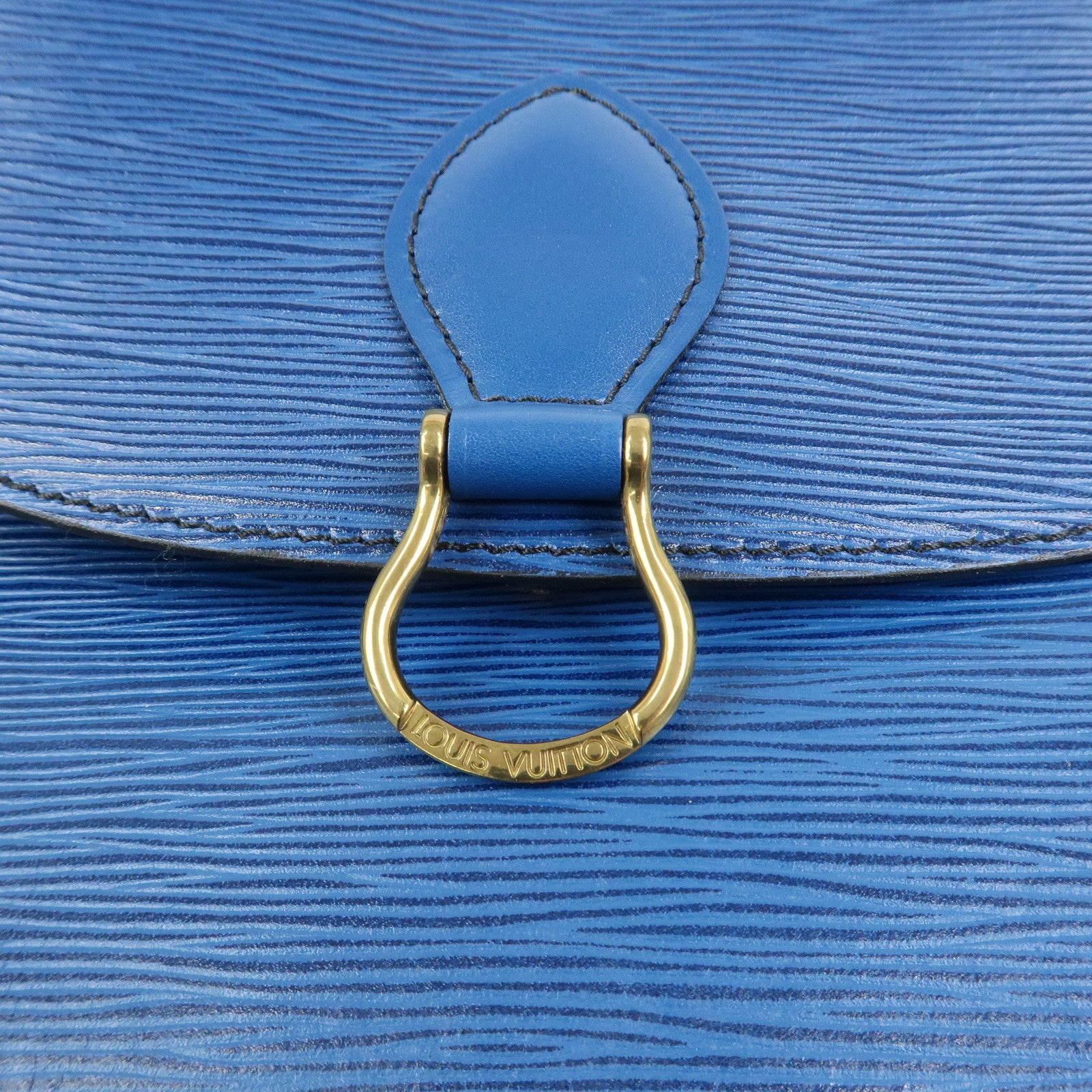 Louis Vuitton Epi Saint Cloud Shoulder Bag Toledo Blue M52195