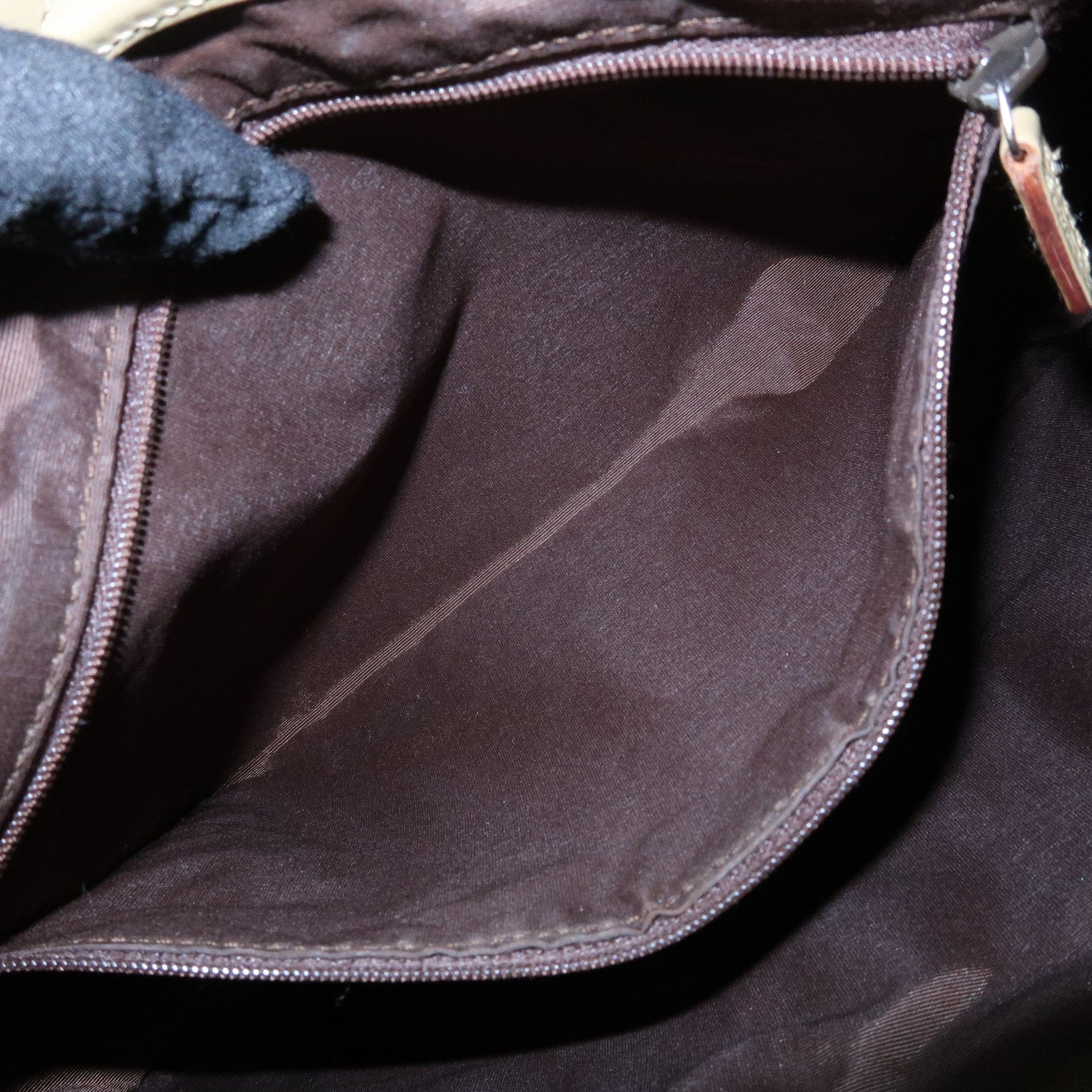 GUCCI Jackie Sherry GG Canvas Leather Shoulder Bag Khaki 00963