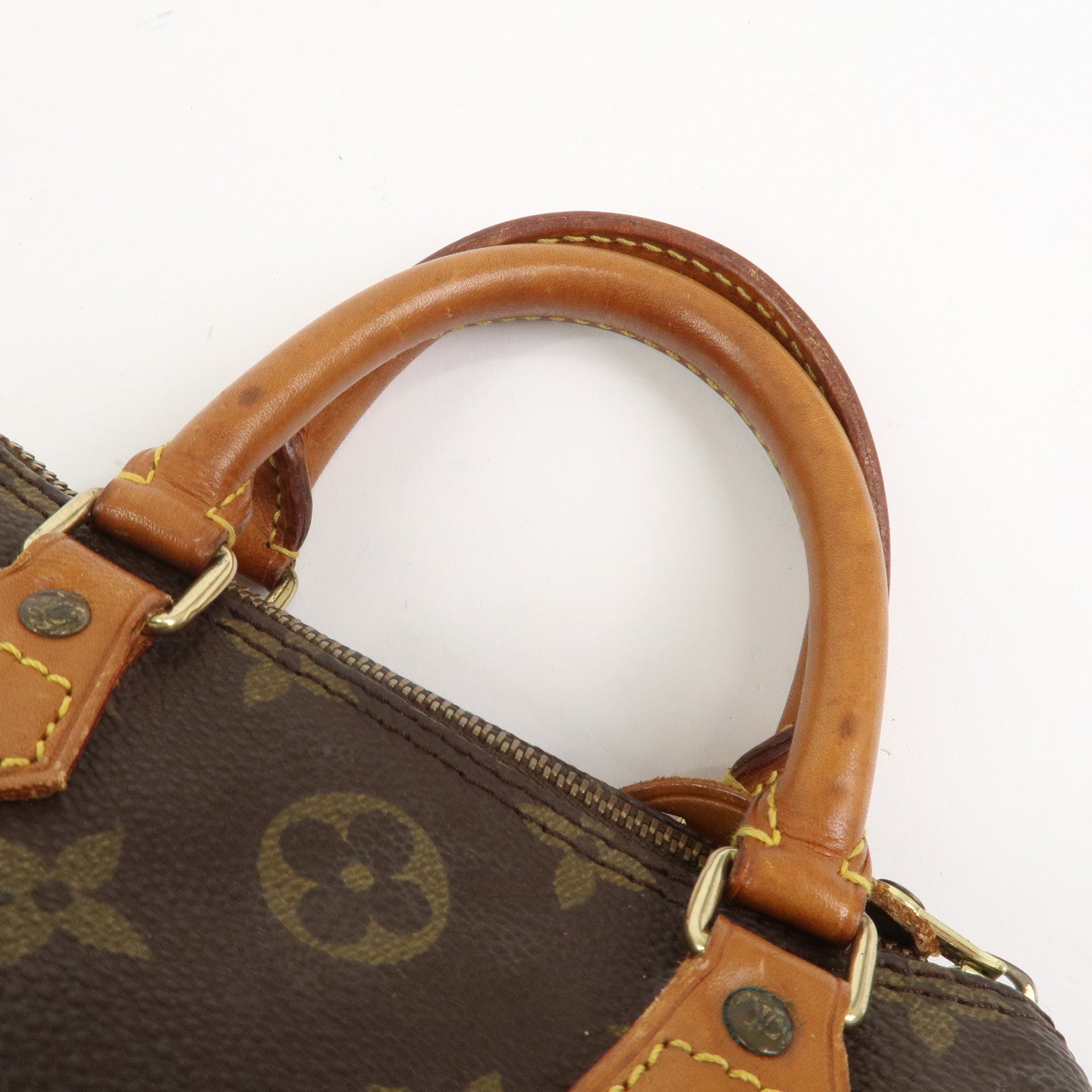 Louis Vuitton Monogram Mini Speedy Hand Bag Brown M41534