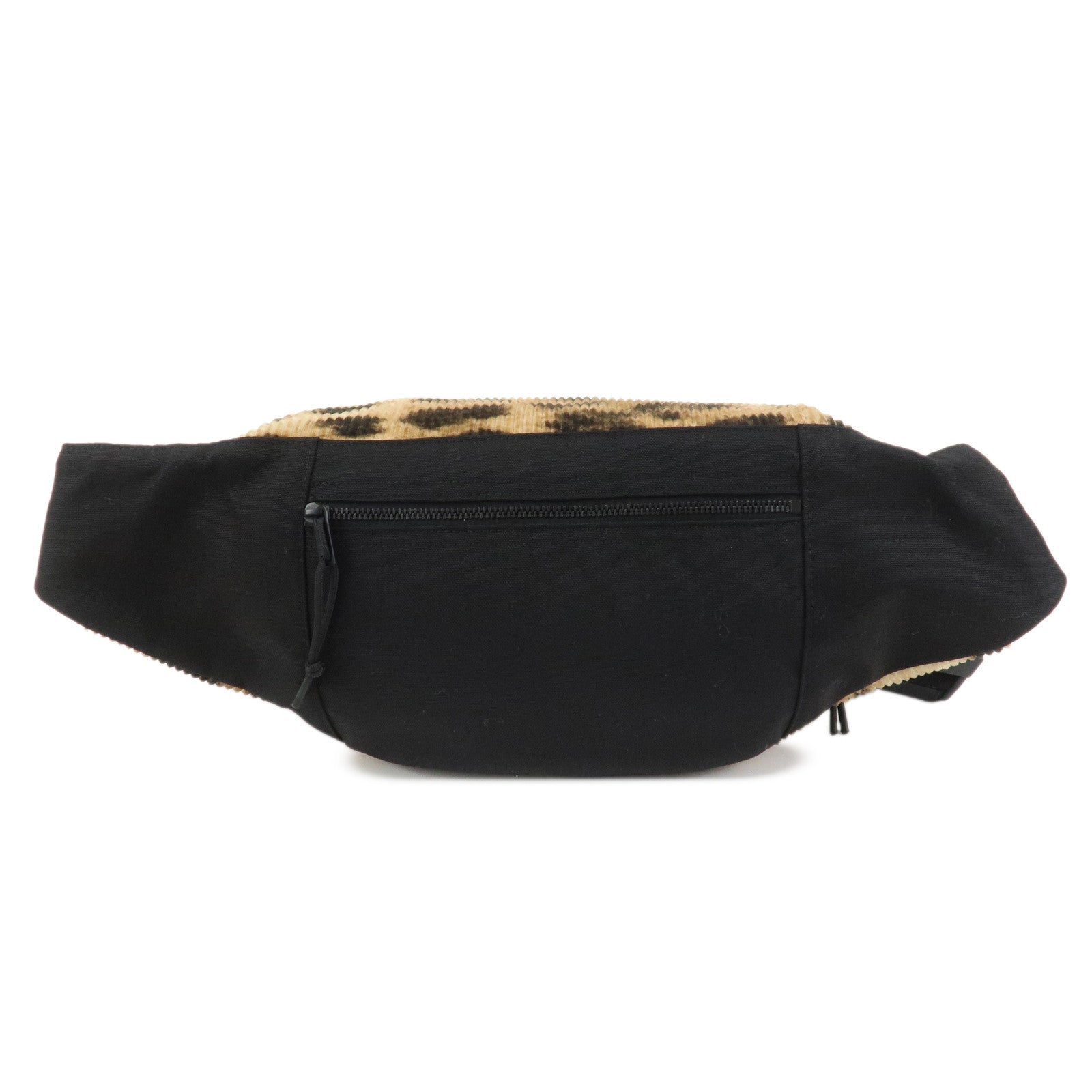 Saint Laurent Paris Corduroy Nylon NUX Body Bag Leopard 581375