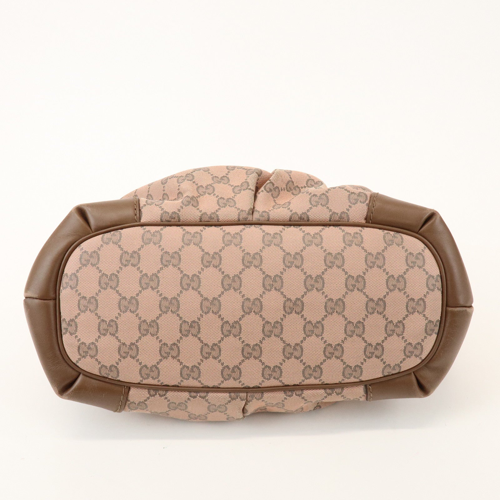 GUCCI Sukey Interlocking G GG Canvas Leather 2Way Bag Pink 247902