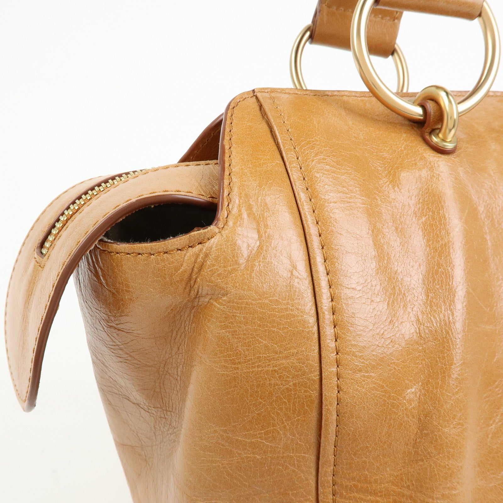 Chloe See by Chloe Page 2Way Bag Shoulder Bag Hand Bag Brown