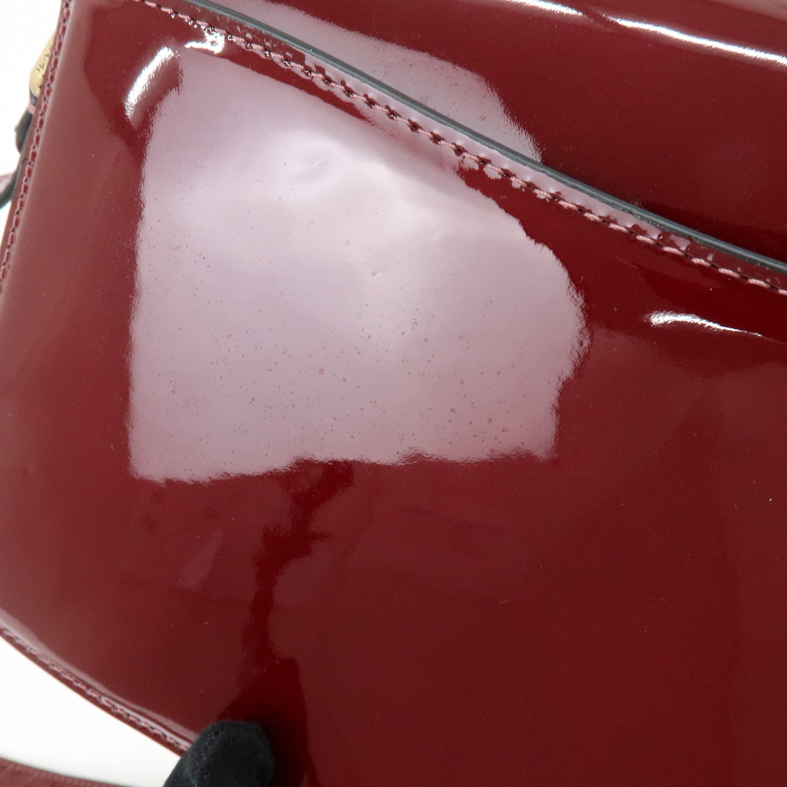 COACH Tabby 26 Patent Leather Shoulder Bag Crossbody Bag Bordeaux