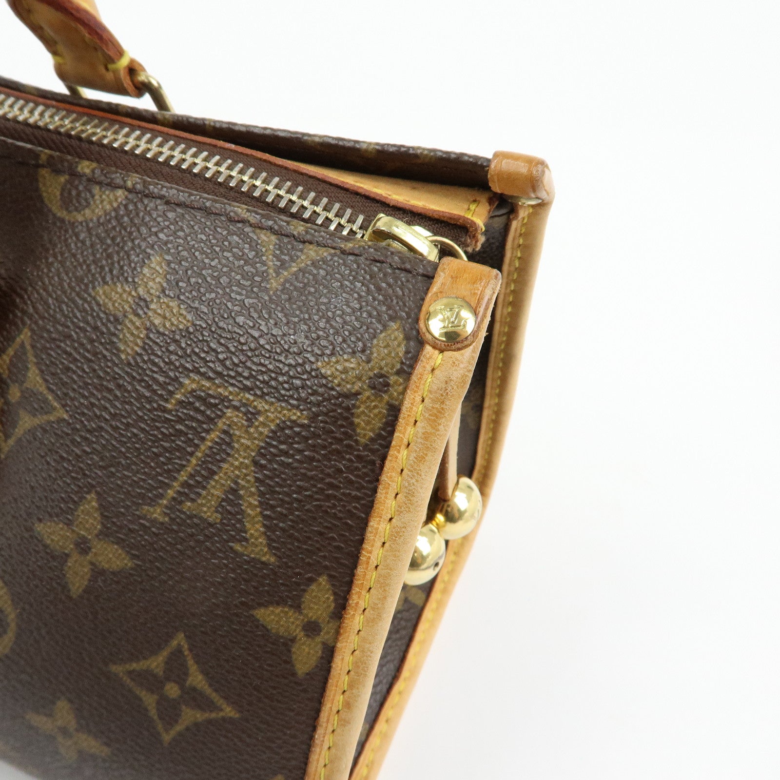 Louis Vuitton Monogram Popincourt Hand Bag Brown M40009