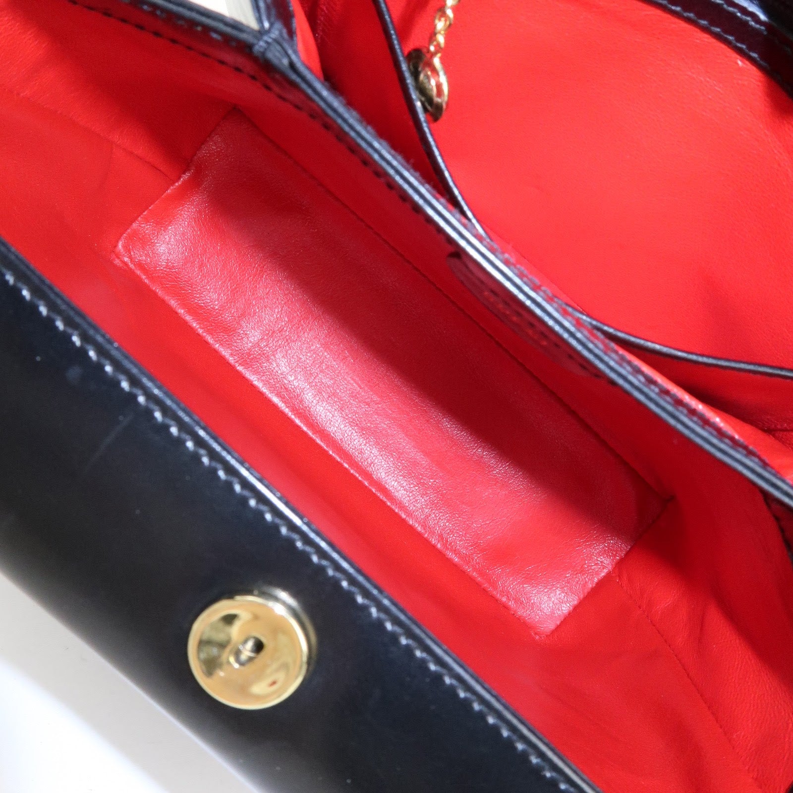 GUCCI Bamboo Leather Hand Bag Shoulder Bag Black 000・33・0175