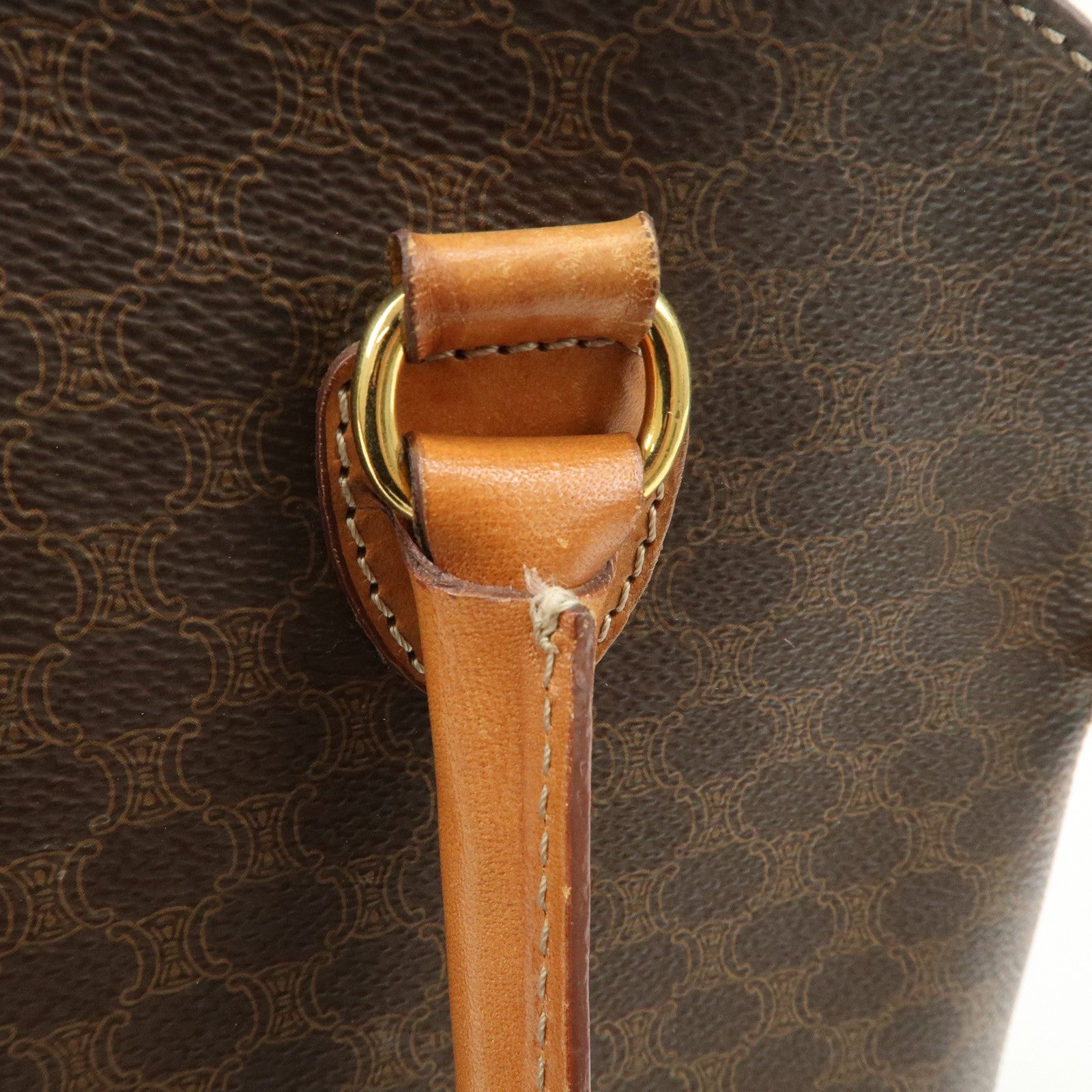CELINE Macadam PVC Leather Hand Bag Shoulder Bag