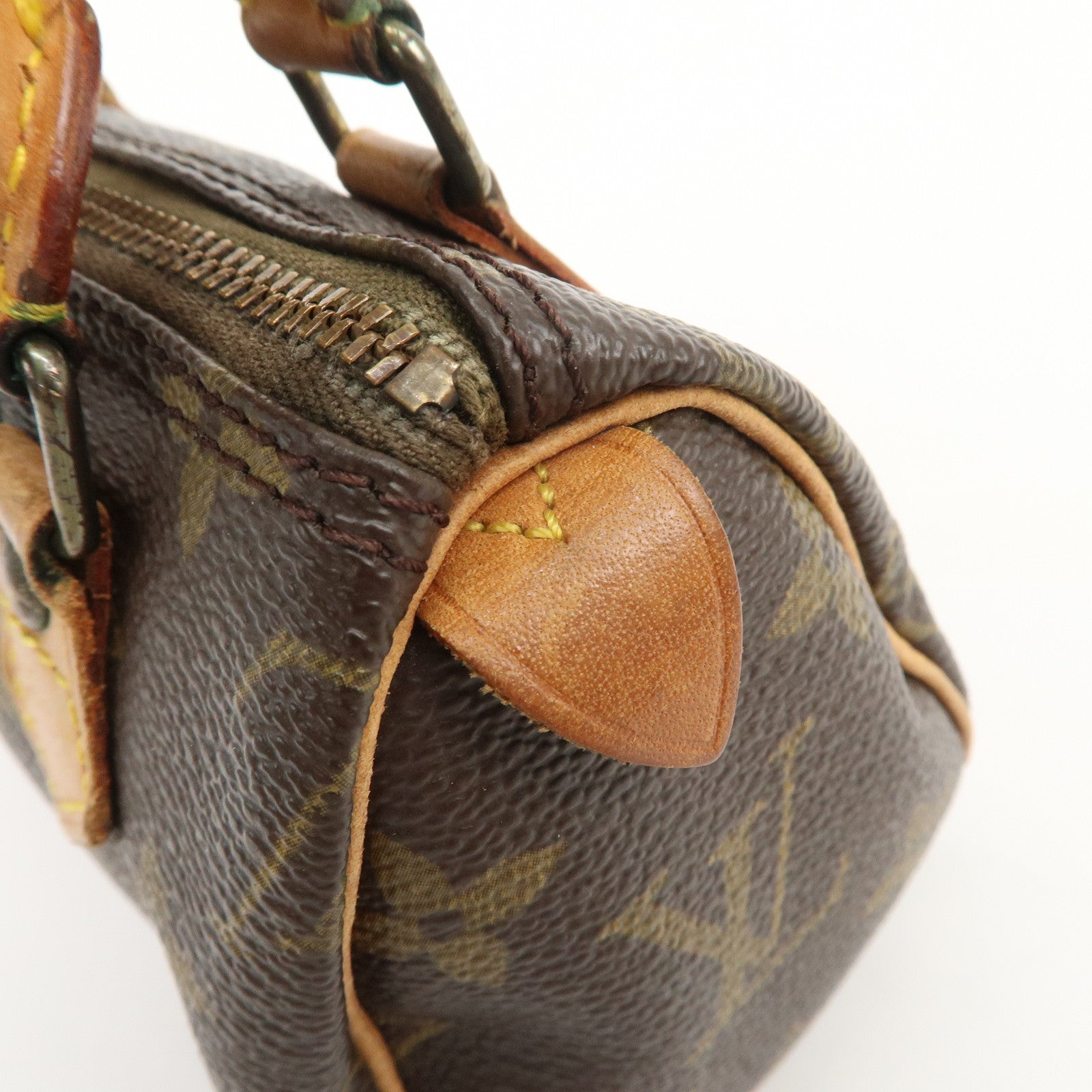Louis Vuitton Monogram Mini Speedy Hand Shoulder Bag Brown M41534
