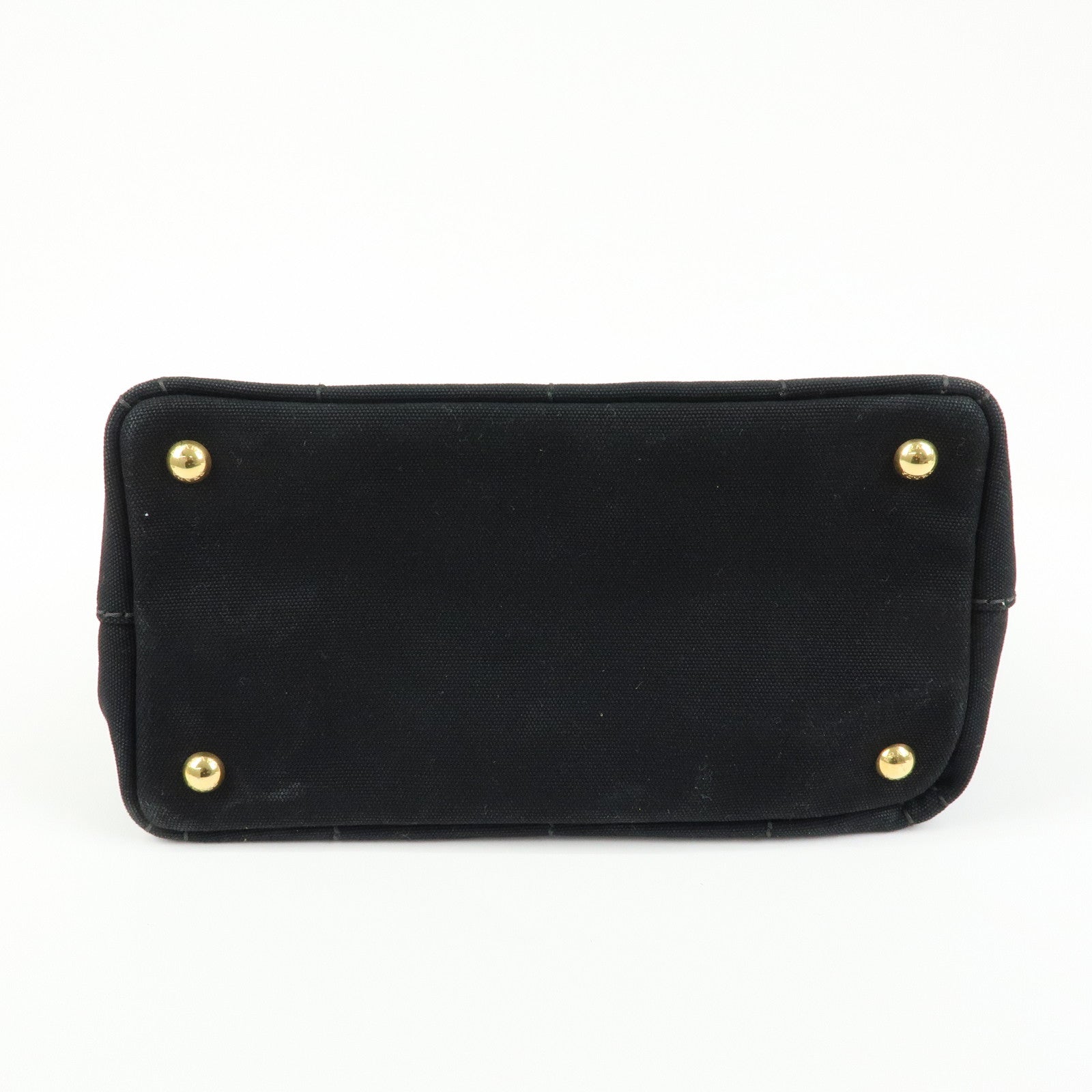PRADA Triangle Logo Canapa Mini Canvas 2Way Bag Hand Bag 1BG439