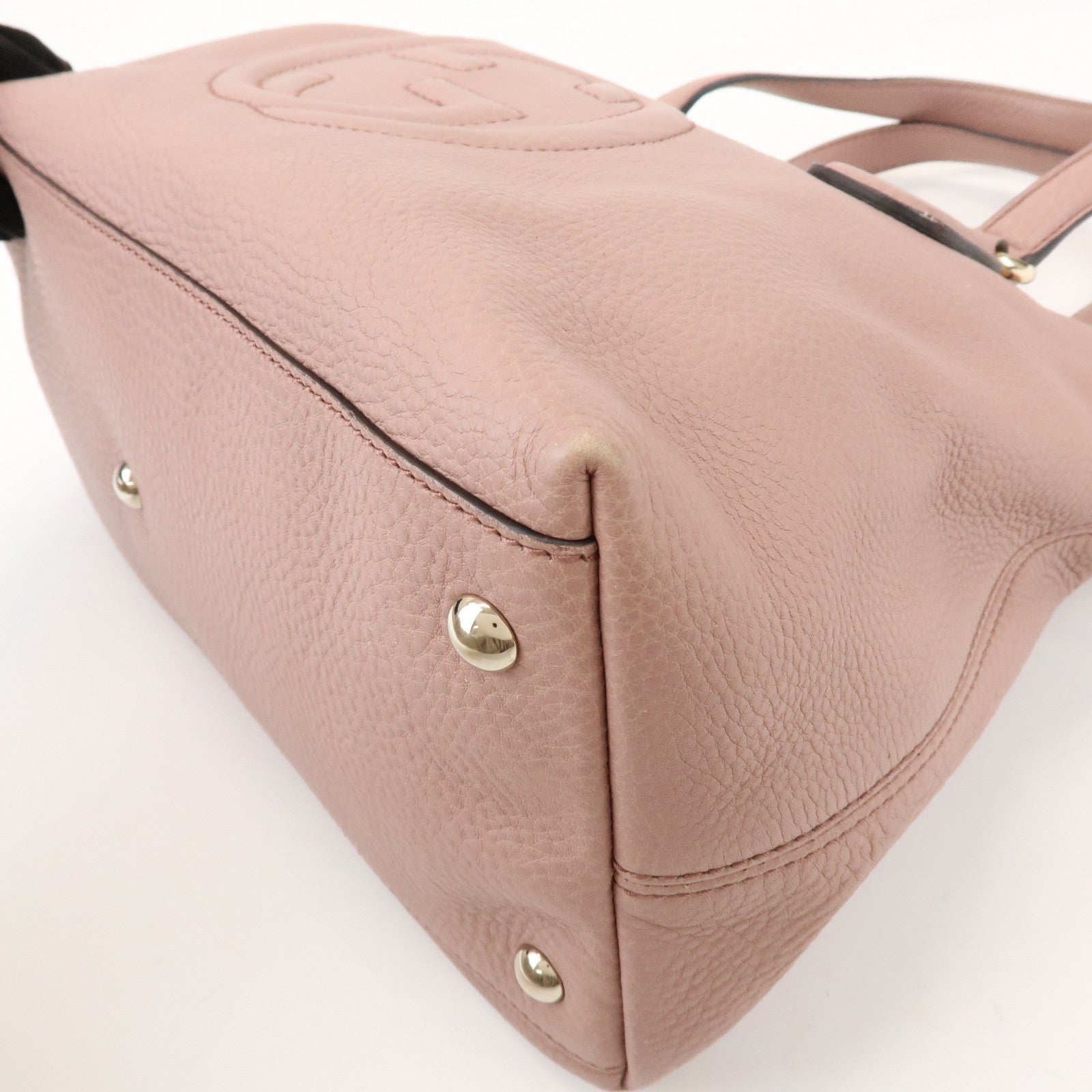 GUCCI SOHO Leather 2Way Bag Hand Bag Shoulder Bag Pink 308362