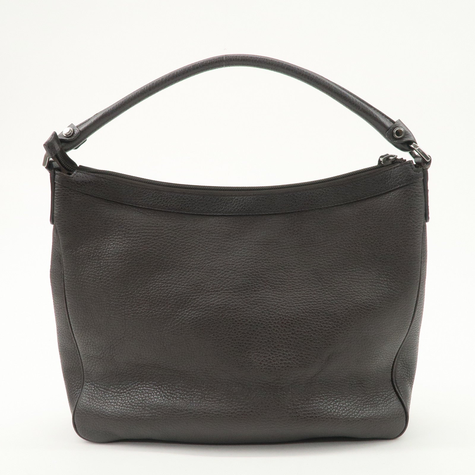 GUCCI Abbey Leather Shoulder Bag Hand Bag Dark Brown 293581 Used