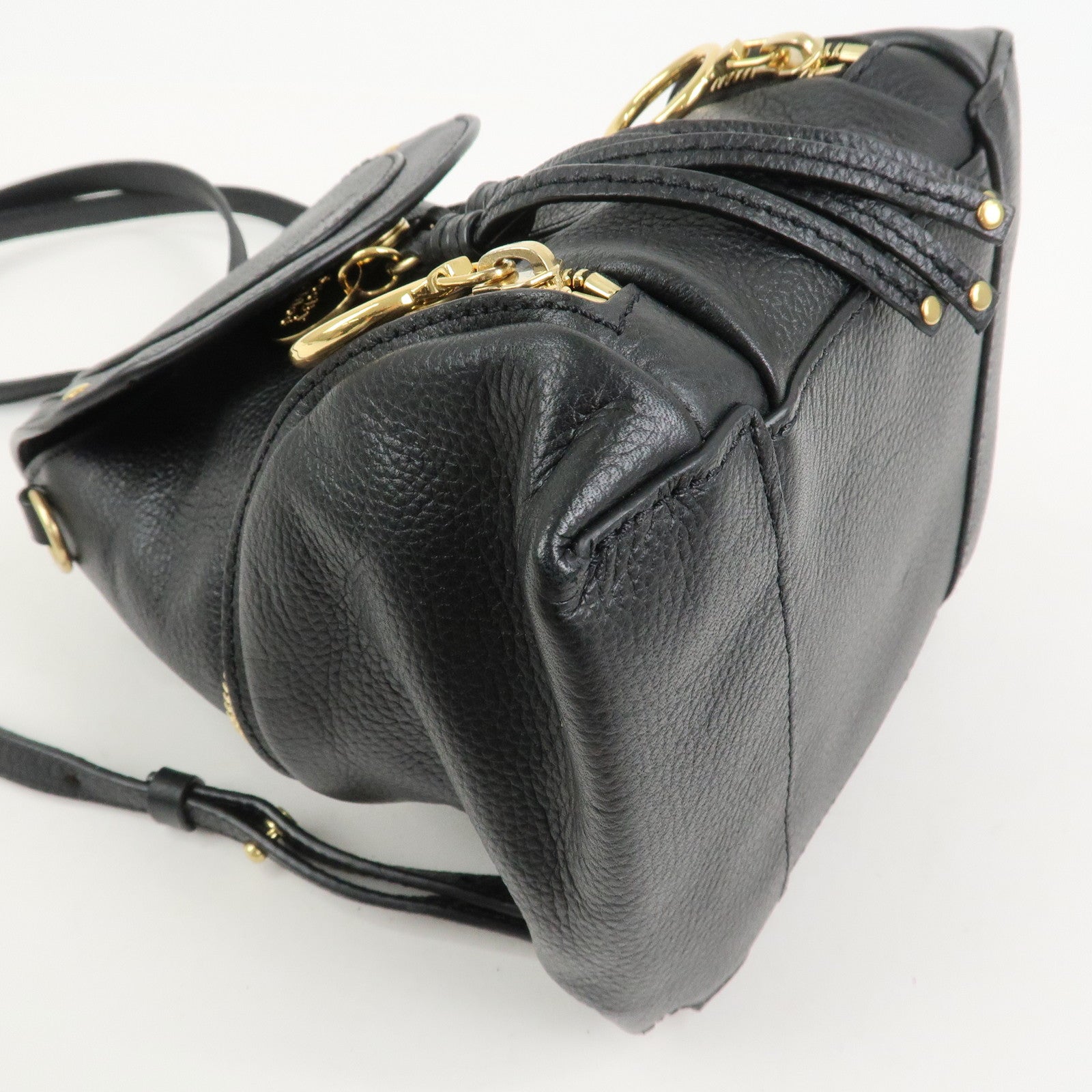 Chloe See by Chloe Olga Logo Leather 2Way Bag Backpack Hand Bag