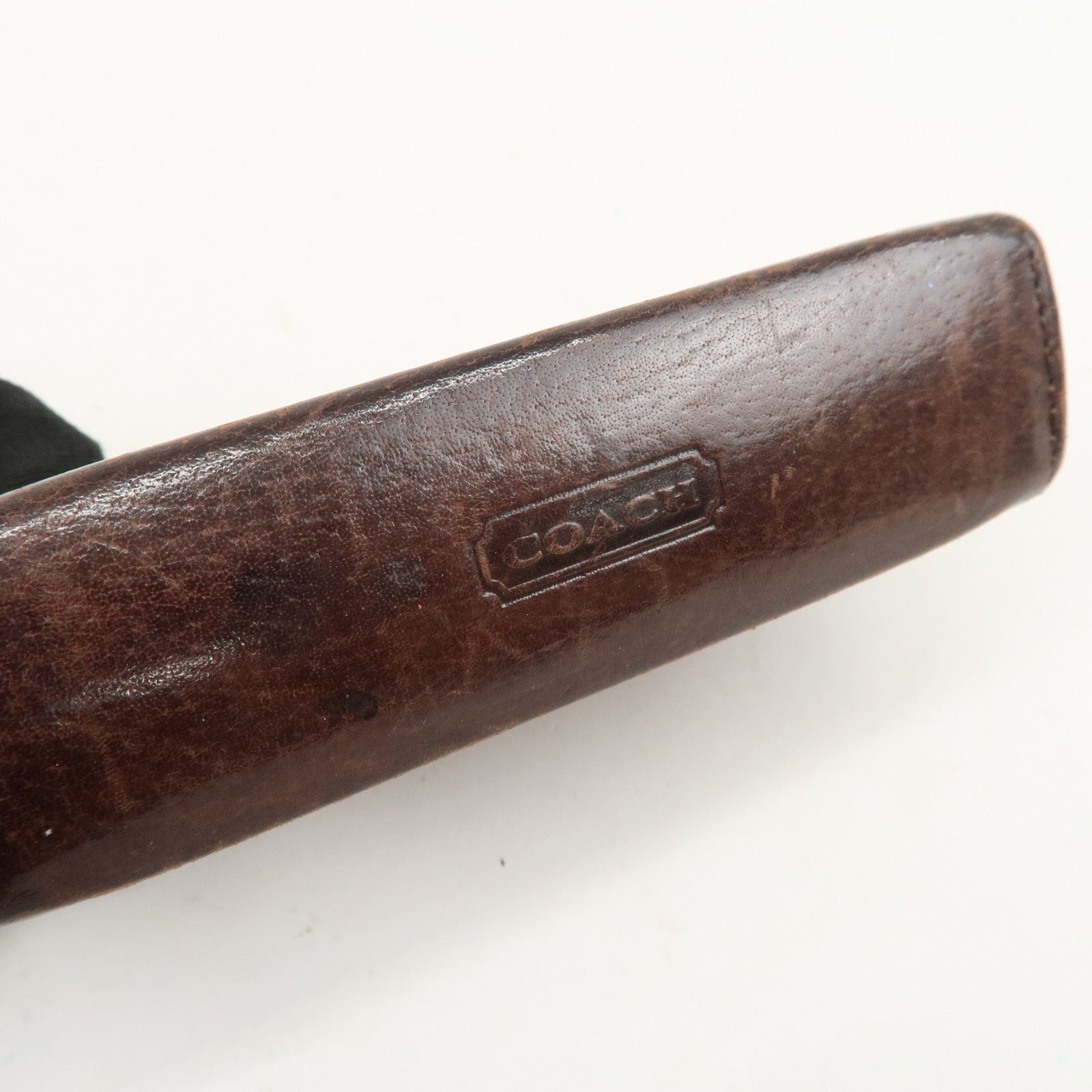 COACH Set of 3 Pouch Wallet Coin Case Brown Light Blue Black Ivory