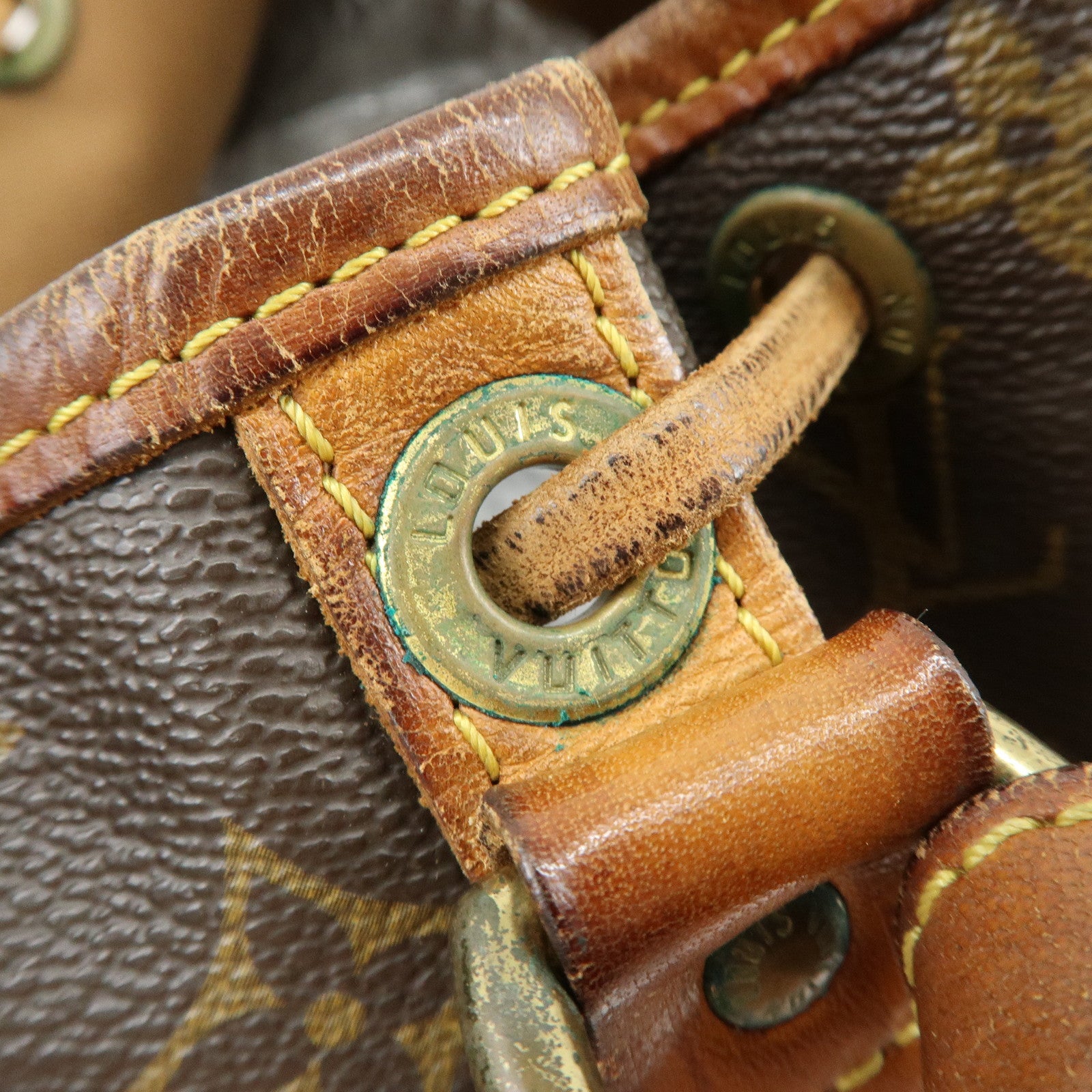 Louis Vuitton Monogram Petit Noe Shoulder Bag Brown M42226