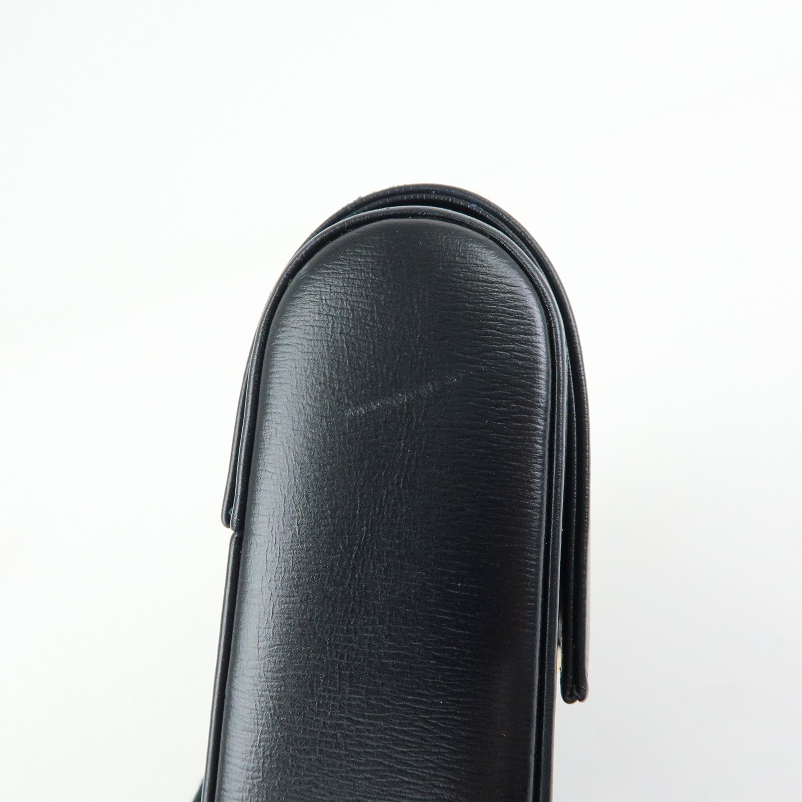 Cartier Sapphire Line Leather Clutch Bag Flat Pouch Dark Navy