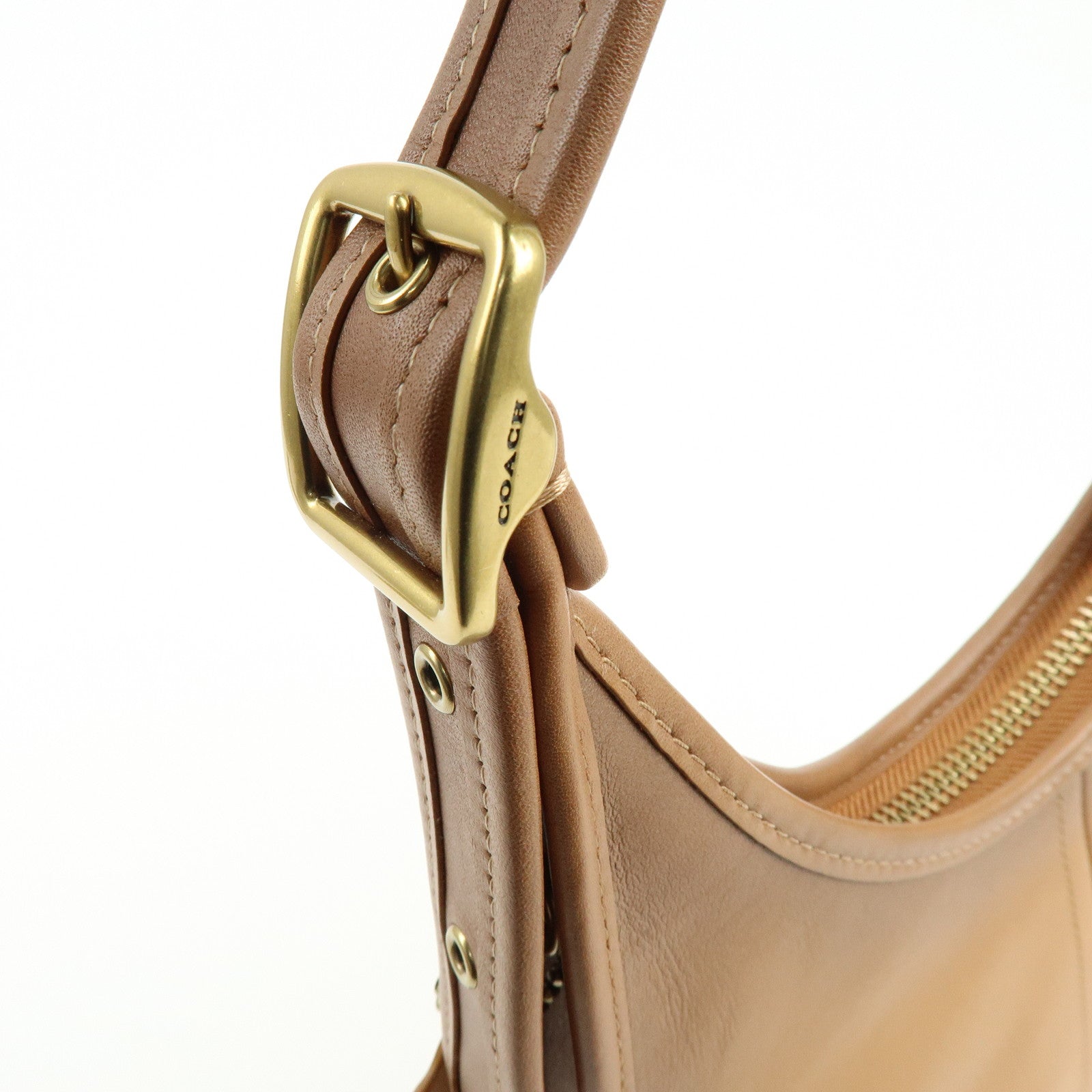 COACH Ergo Leather Shoulder Bag Hand Bag Brown Gradation