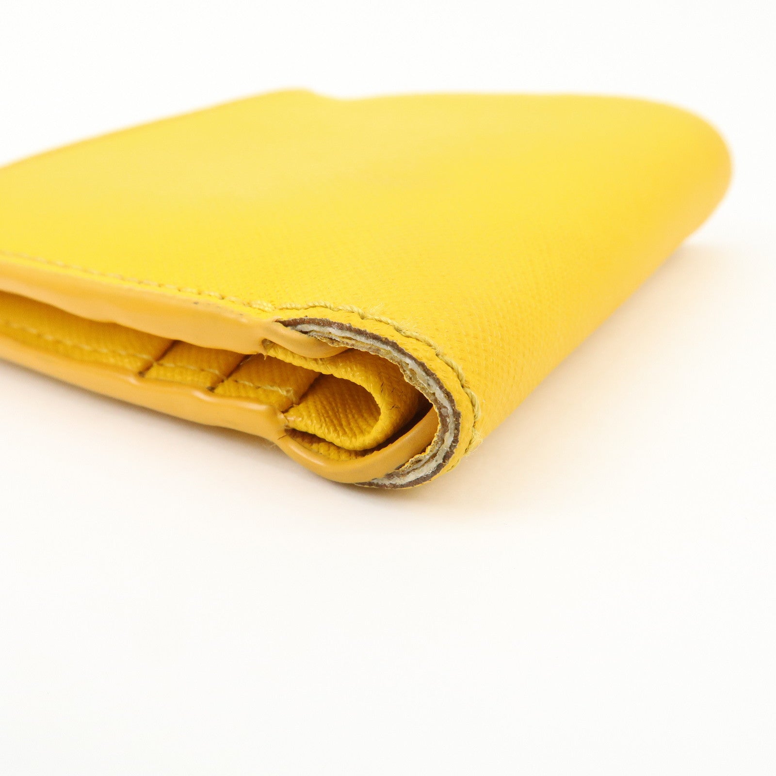 TORY BURCH Leather Set of 5 Compact Wallet Blue Yellow Ivory Black