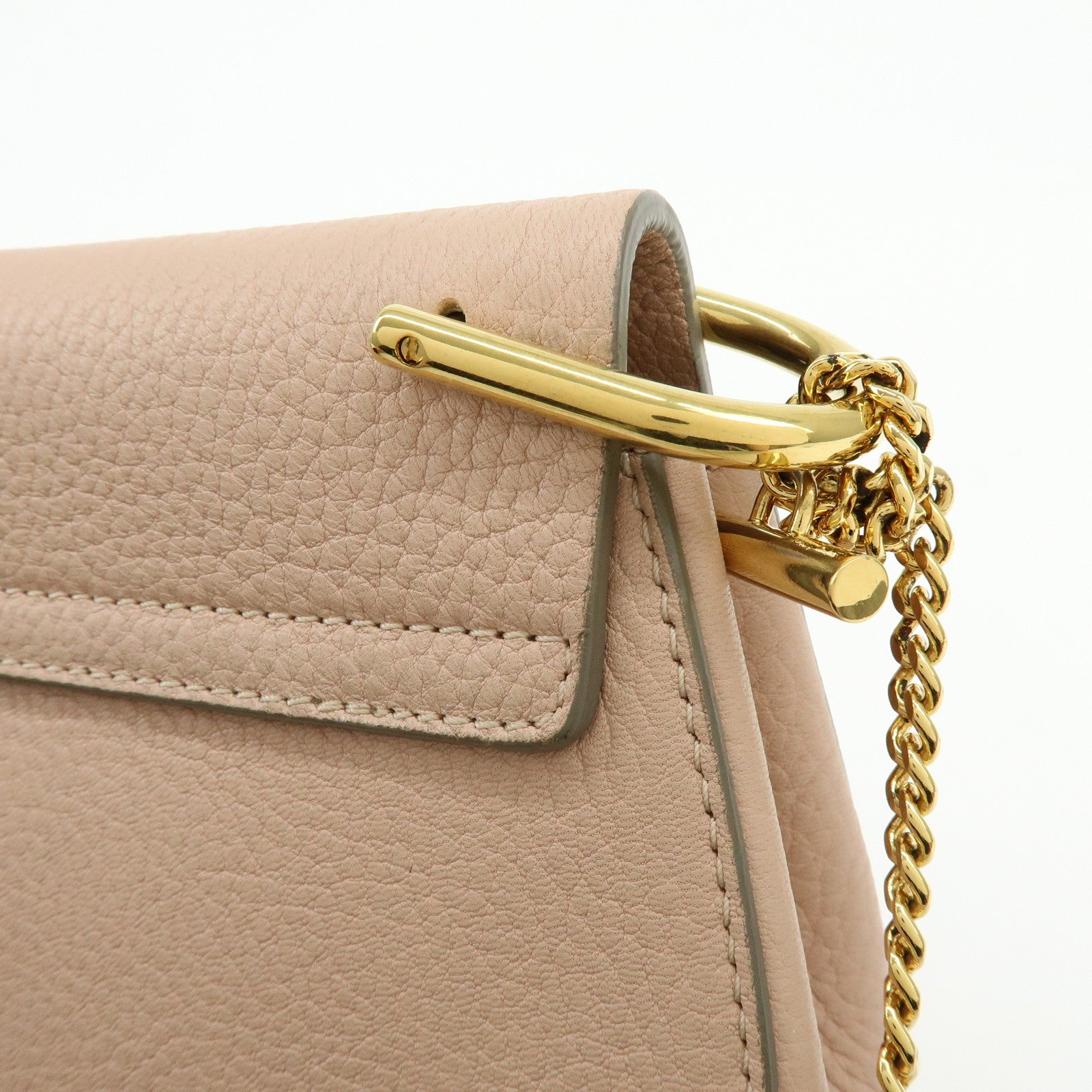 Chloe Drew Calf Leather Shoulder Bag Crossbody Bag Light Pink