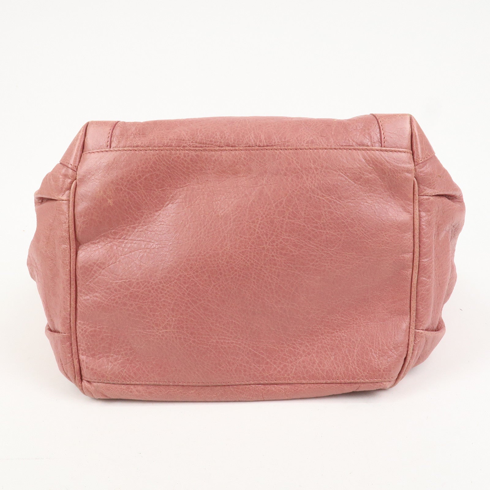 BALENCIAGA The Sunday Leather Tote Bag Hand Bag Pink 228750