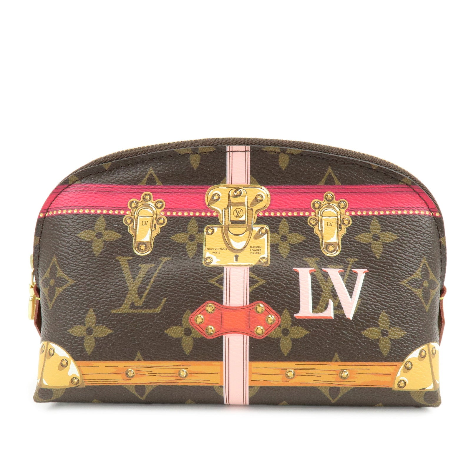 Louis Vuitton Monogram Summer Trunk Collection Pochette Cosmetic