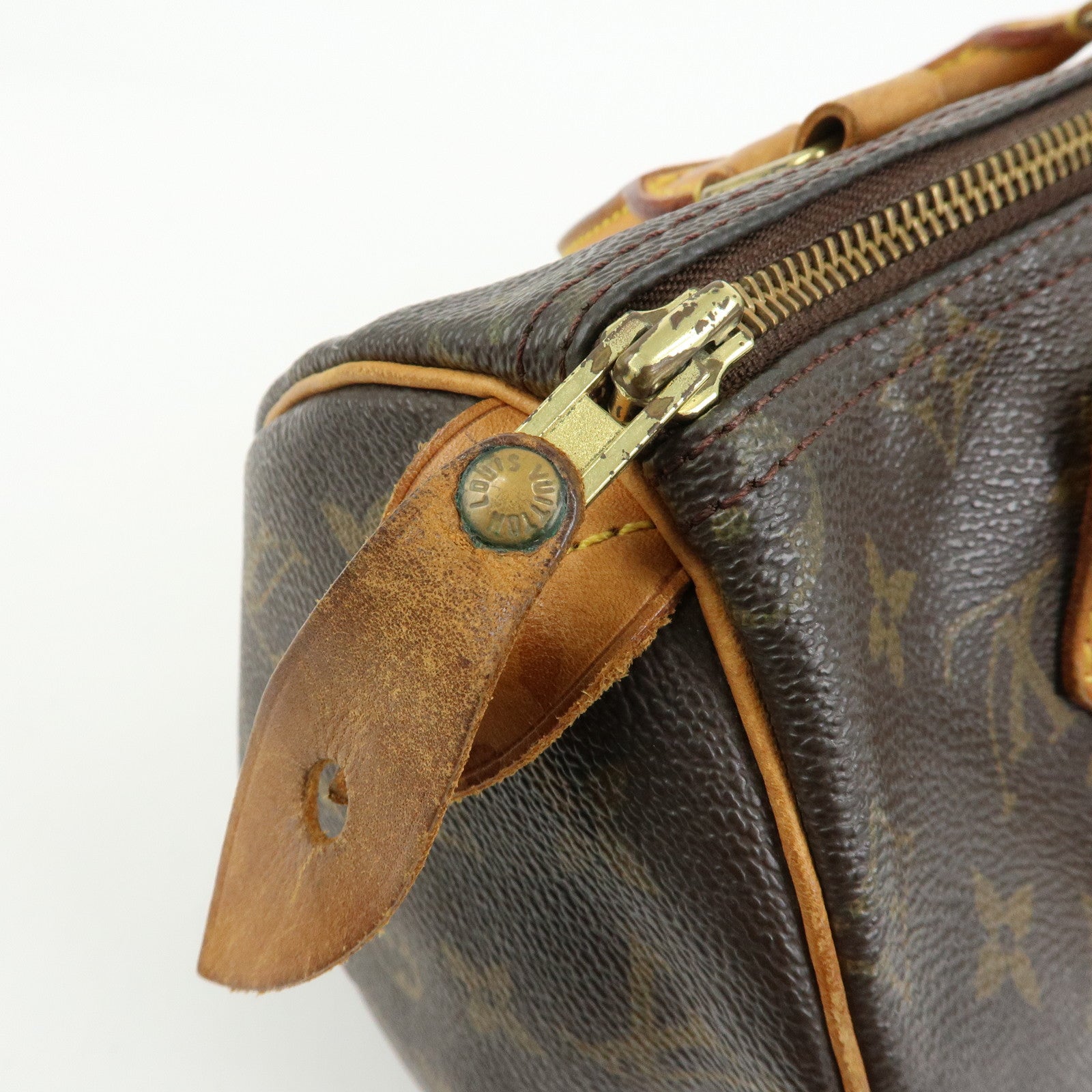 Louis Vuitton Monogram Speedy 25 Boston Bag Hand Bag Brown M41528