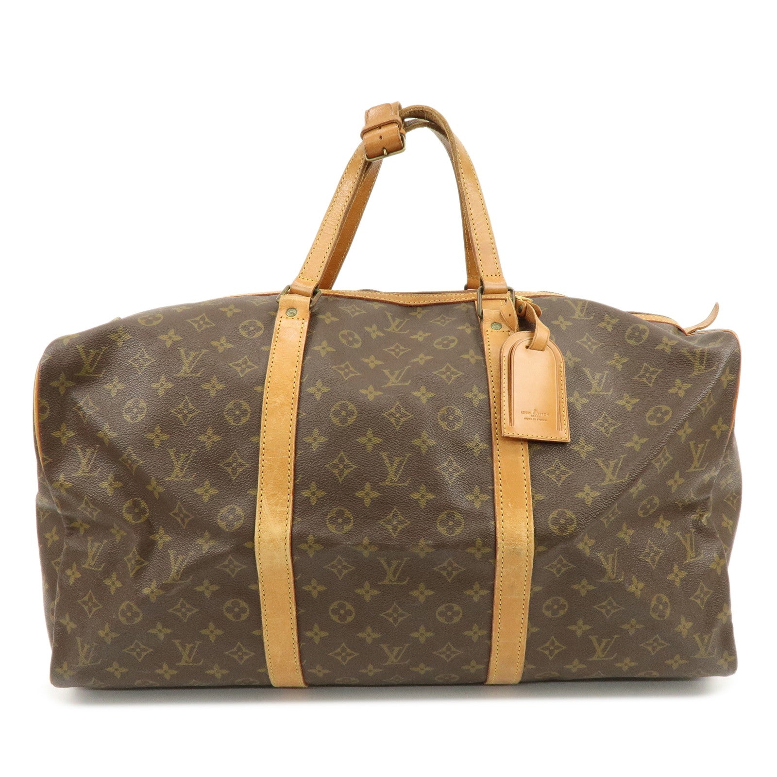 Louis Vuitton Monogram Sac Souple 55 Boston Bag Brown M41622