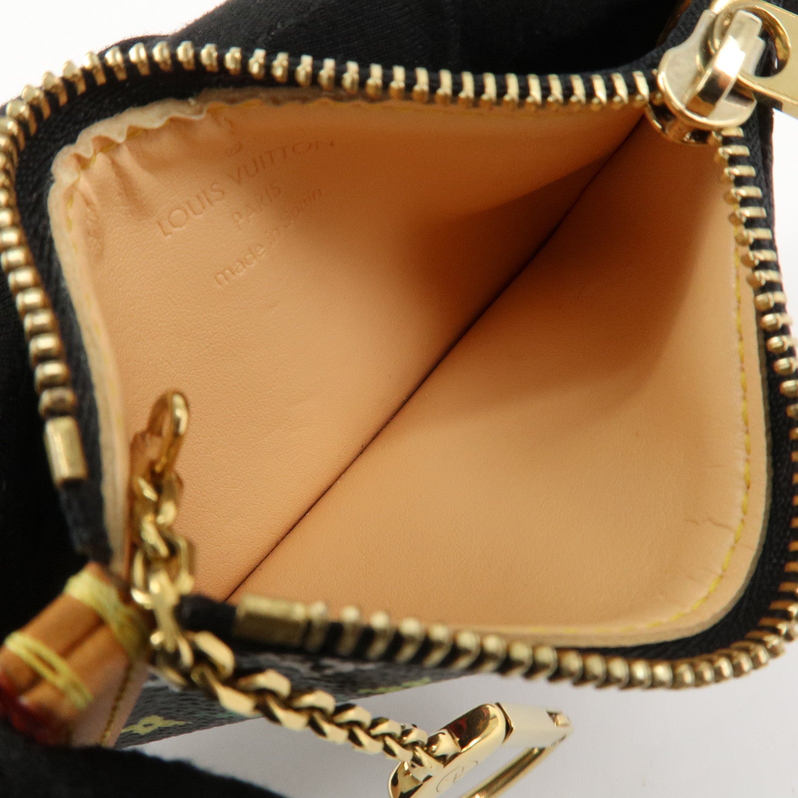 Louis Vuitton Monogram Multicolor Pochette Cles Noir M92654 Used