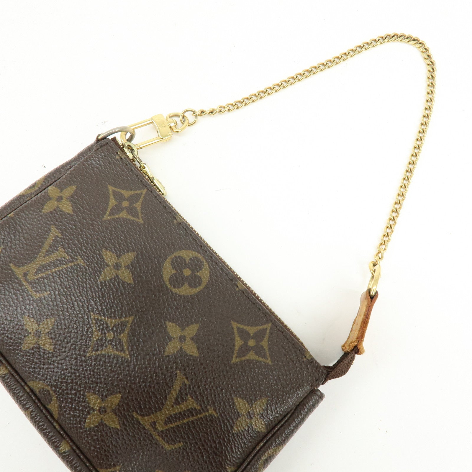 Louis Vuitton Monogram Mini Pochette Accessoires Hand Bag M58009