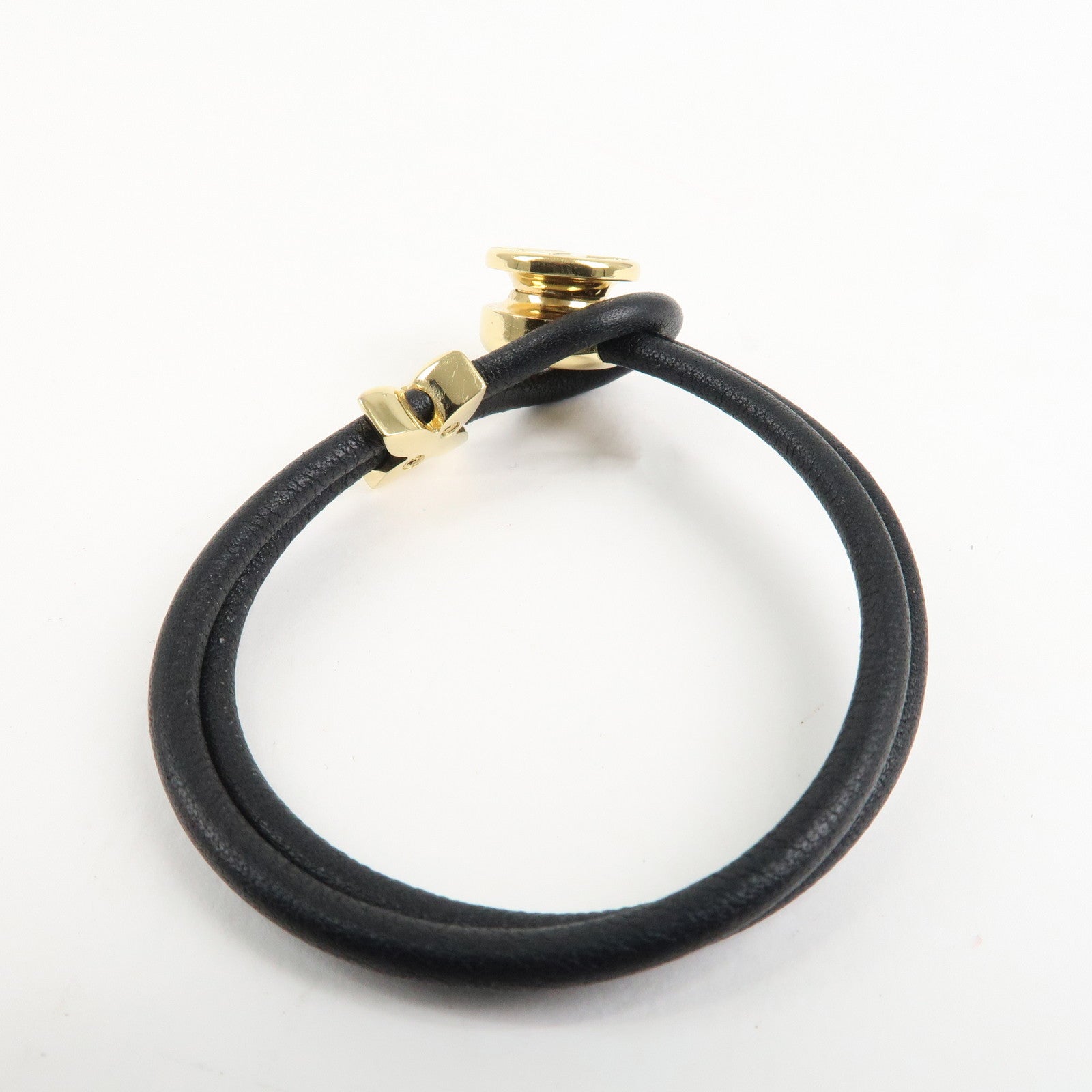 Louis Vuitton Monogram Keep a Secret Bracelet Black M6678E Used