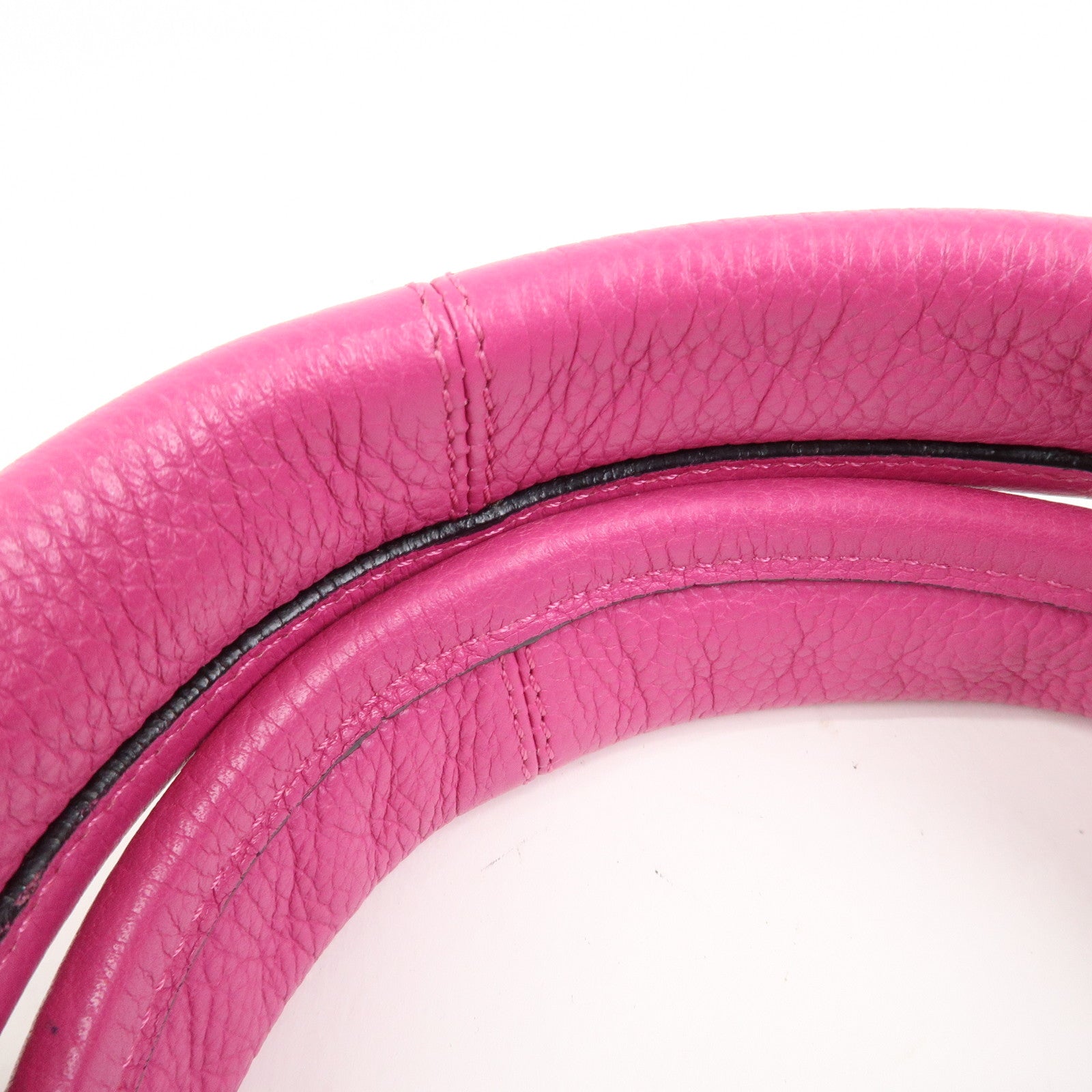 LOEWE Logo Dunas Anagram Leather Hand Bag Shoulder Bag Pink