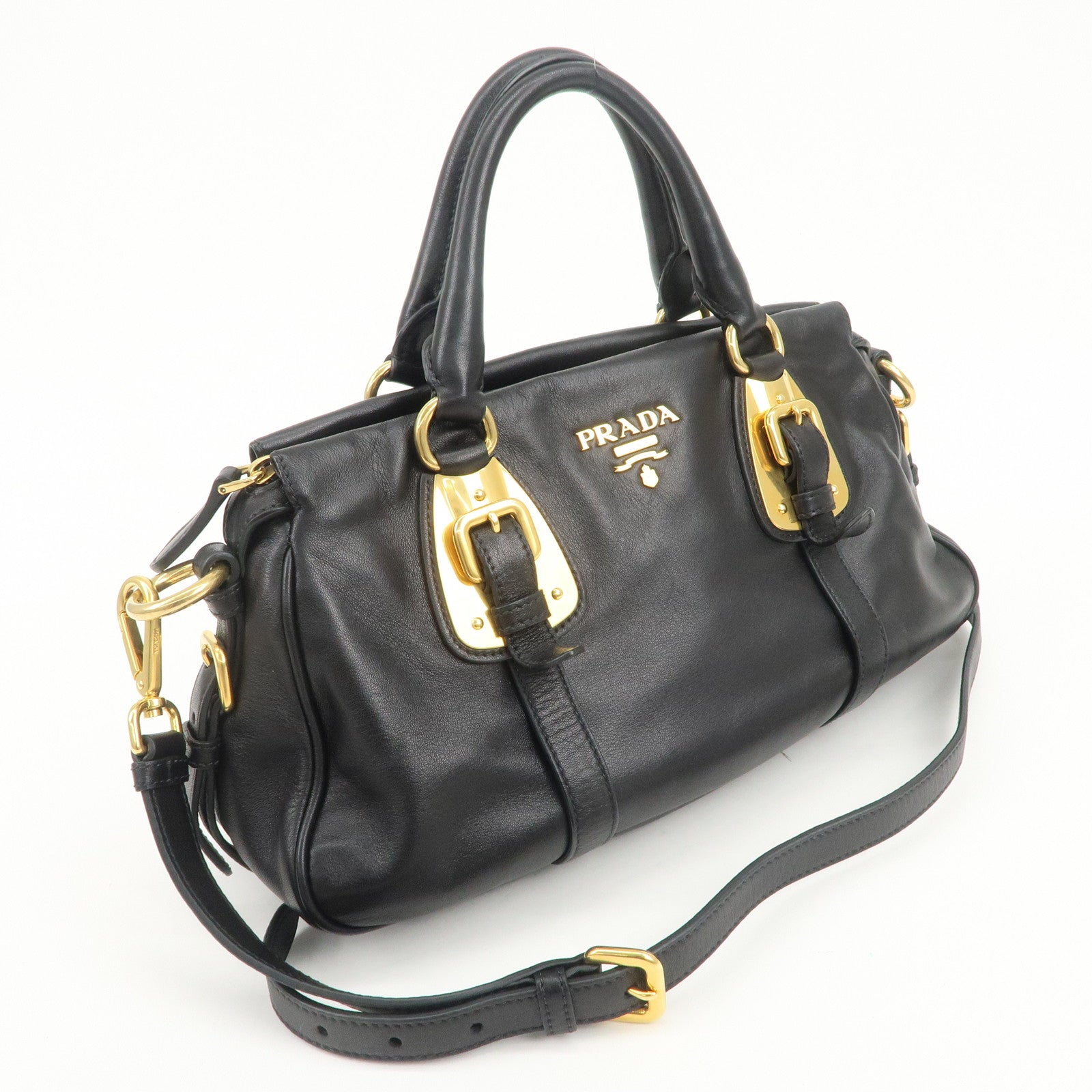 PRADA Logo 2Way Bag Hand Bag Shoulder Bag