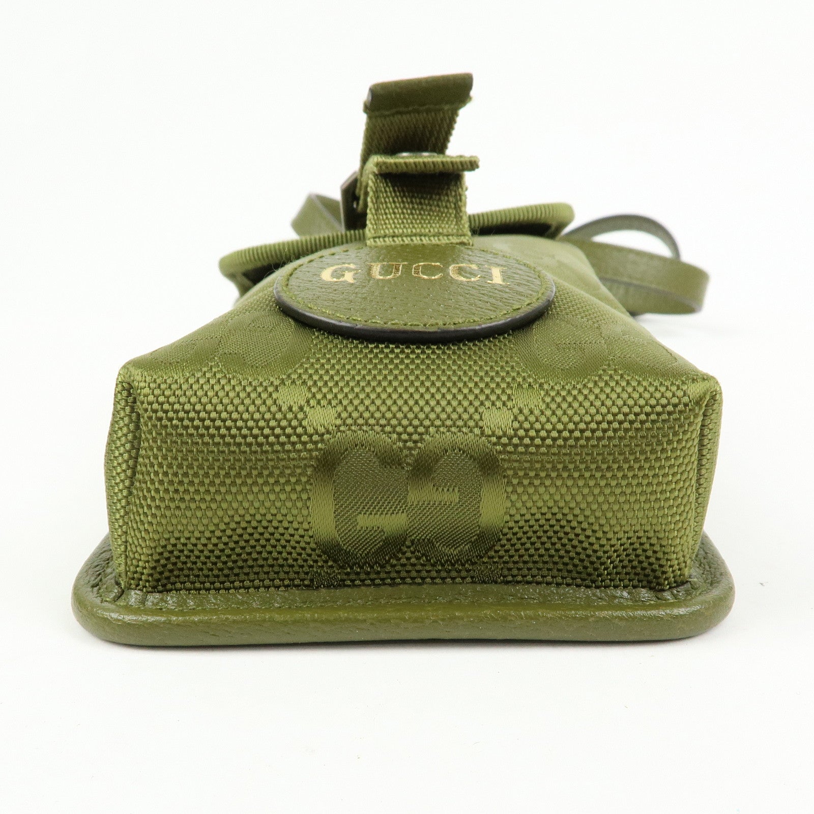 GUCCI Off The Grid Nylon Shoulder Bag Crossbody Bag Green 696018