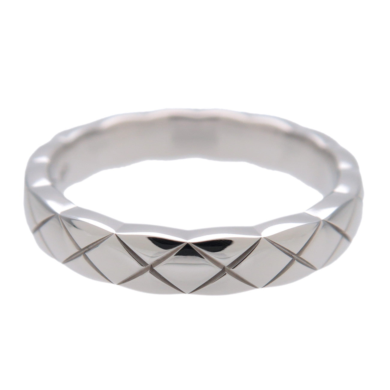 CHANEL COCO Crush Mini Ring K18 750WG White Gold US3.5 J11785