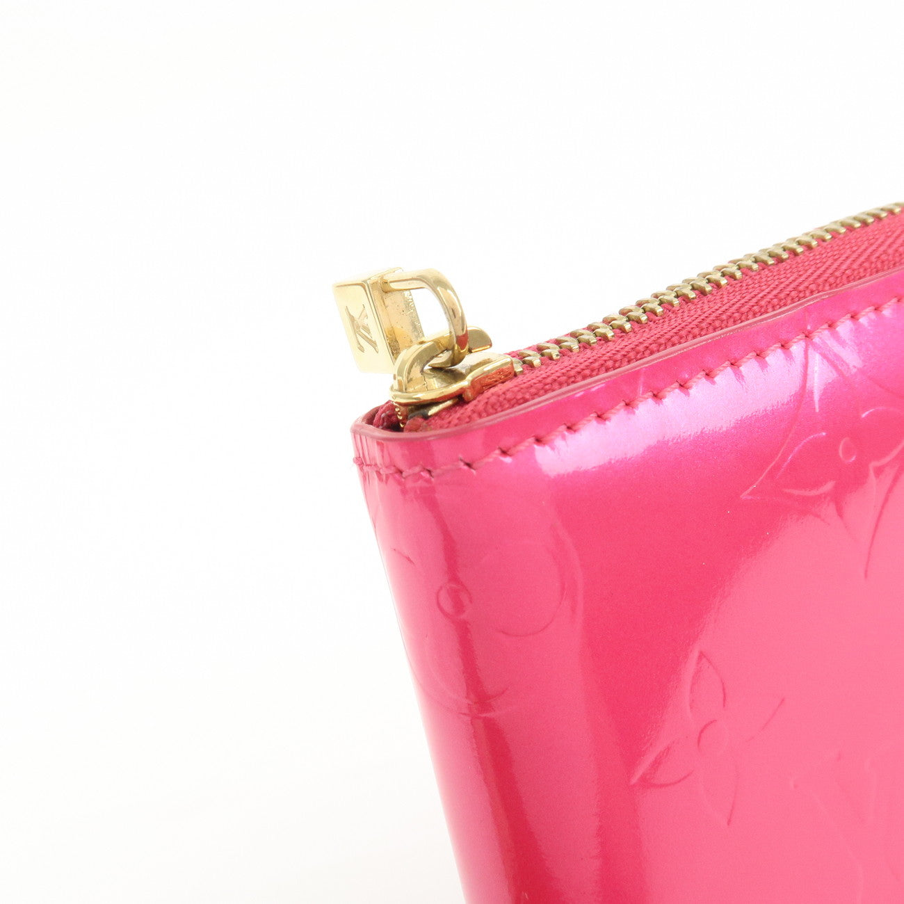Louis Vuitton Monogram Vernis Bloom Zippy Wallet Pink M91238