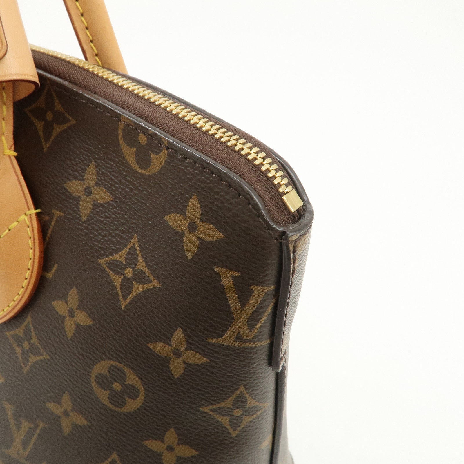 Louis Vuitton Monogram Leather Lockit PM Hand Bag Brown M40613