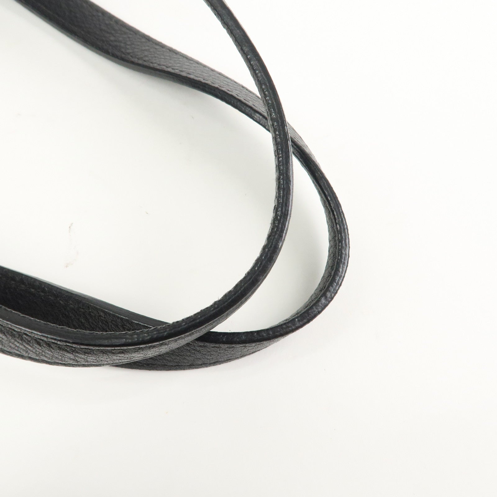 MIU MIU Logo Leather 2Way Shoulder Bag Hand Bag Black RR2014