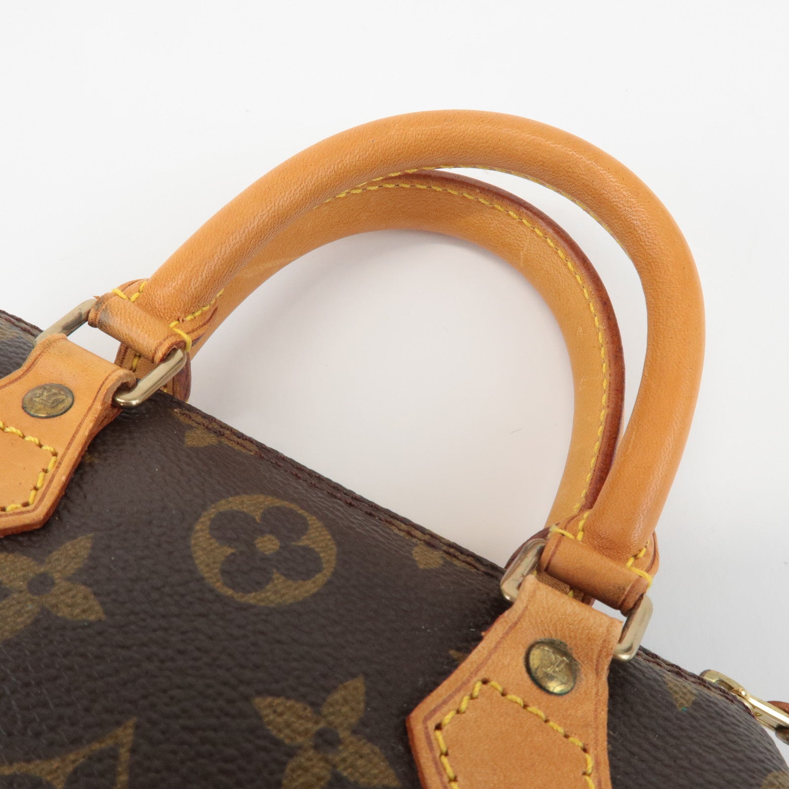 Louis Vuitton Monogram Mini Speedy Hand Bag Brown M41534