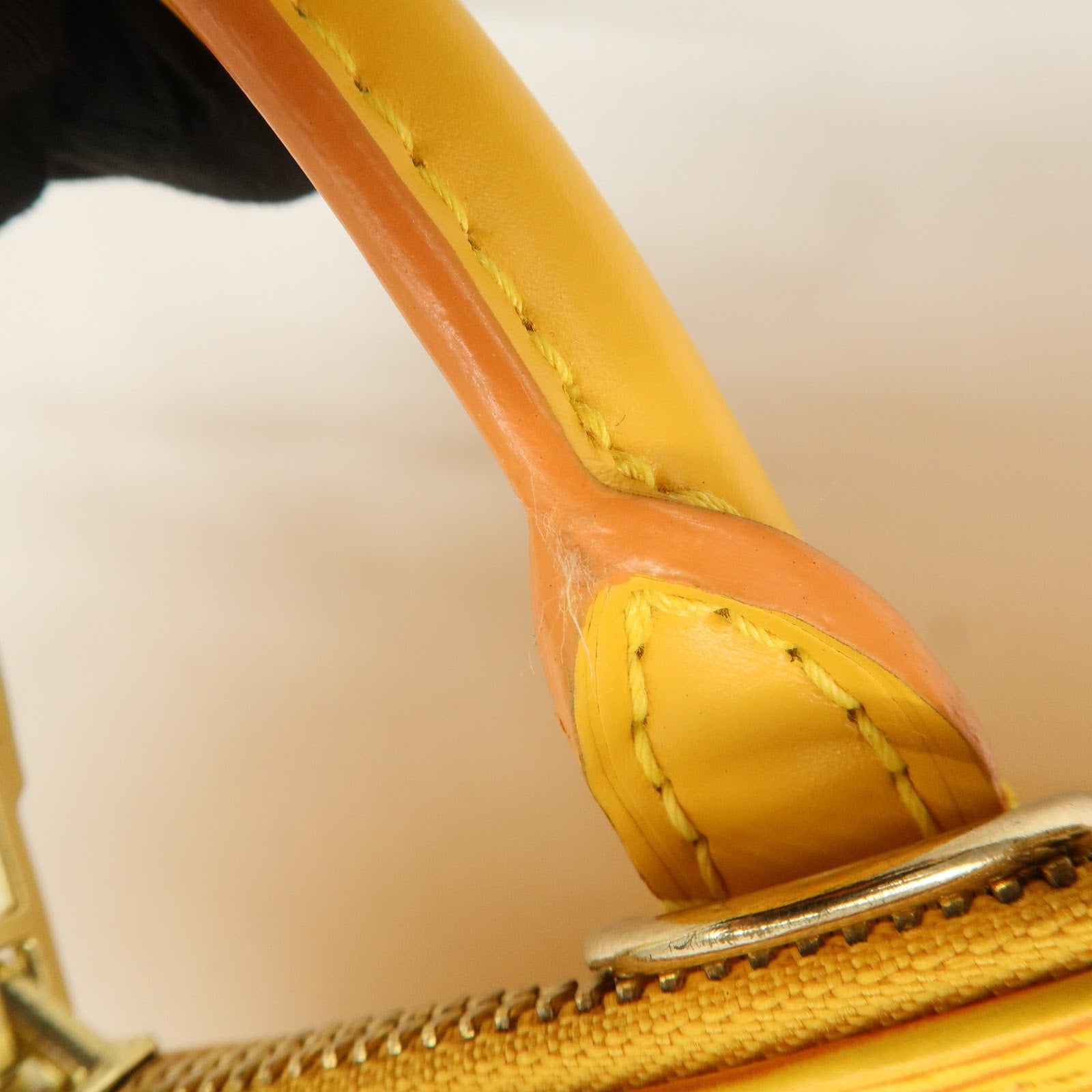 Louis Vuitton Epi Alma PM Hand Bag Tassili Yellow M52149