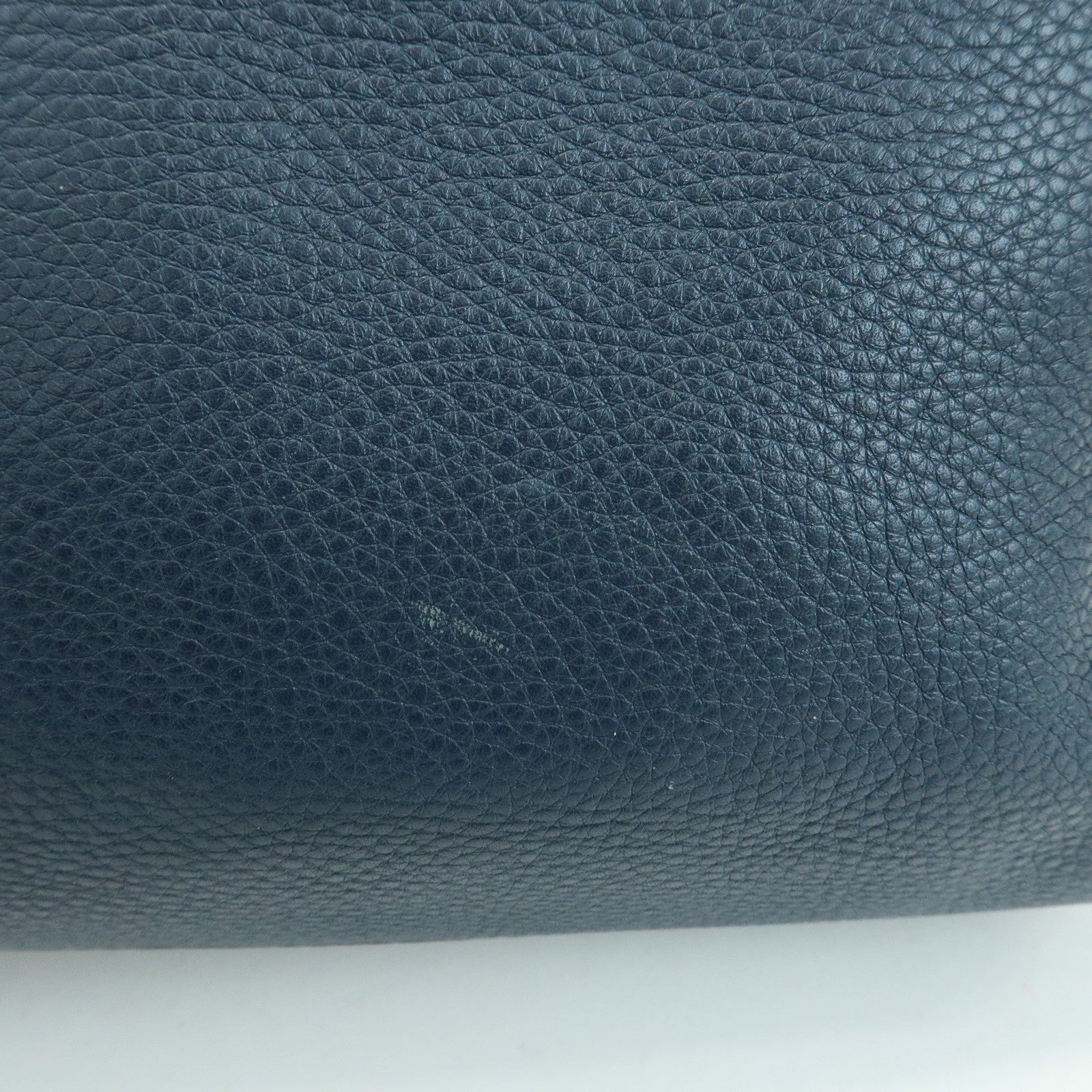 GUCCI Bamboo Shopper Small 2Way Bag Tote Shoulder Bag Navy 336032