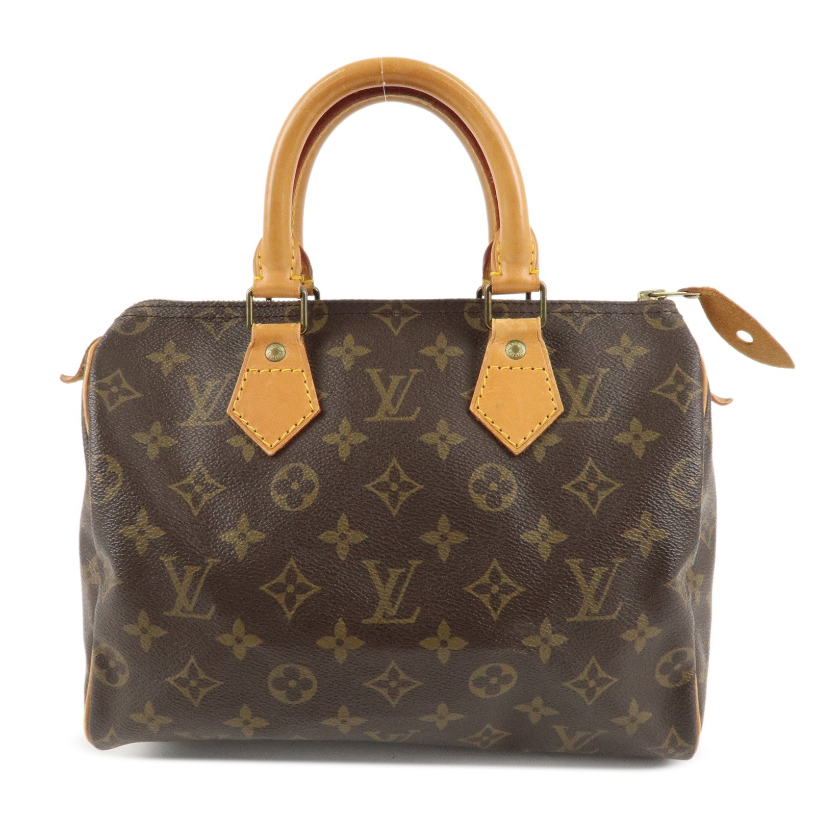 Louis Vuitton Monogram Speedy 25 Hand Bag Boston Bag M41528 Used