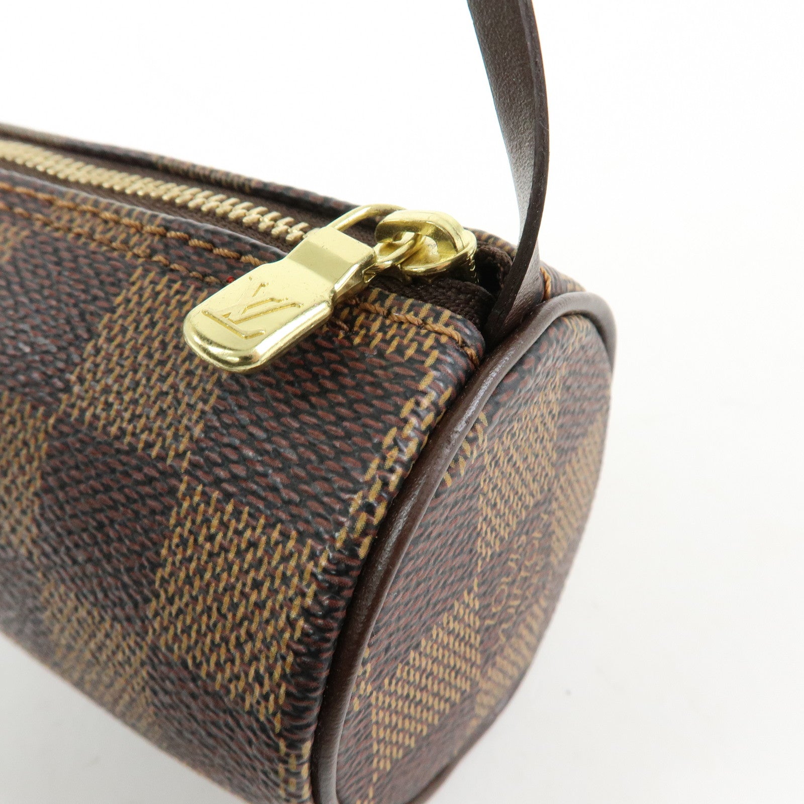Louis Vuitton Damier Ebene Mini Pouch for Papillon Bag Brown