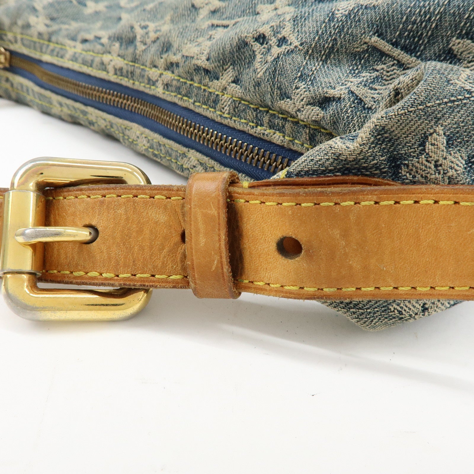 Louis Vuitton Monogram Denim Baggy GM Shoulder Bag Blue M95048